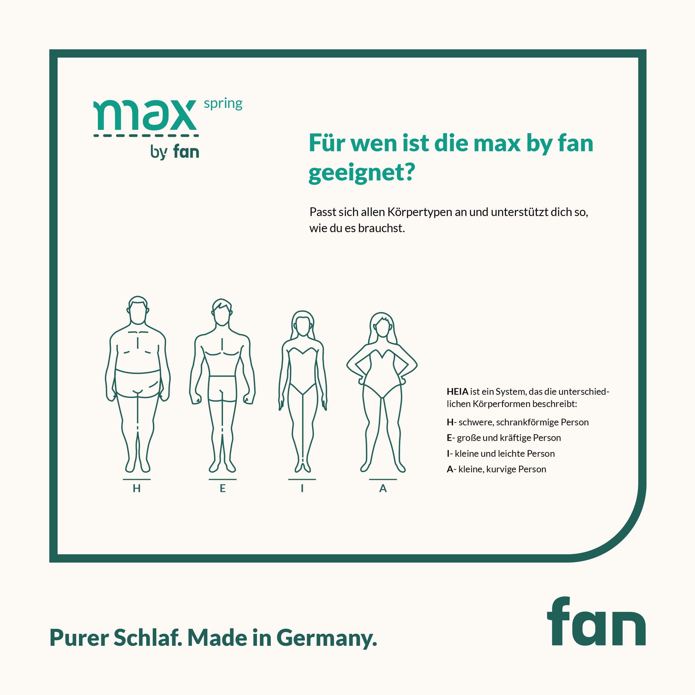 f.a.n. Schlafkomfort Taschenfederkernmatratze »max spring by fan«, 18 cm hoch, (1 St., 1-tlg.)