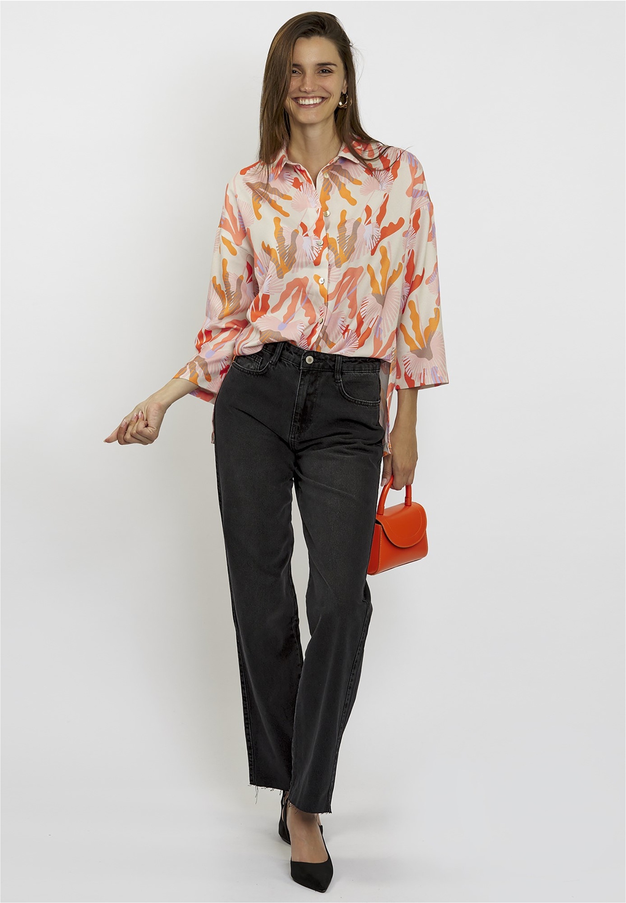 freshlions Klassische Bluse 1 mit elegantem Kentkragen günstig online kaufen