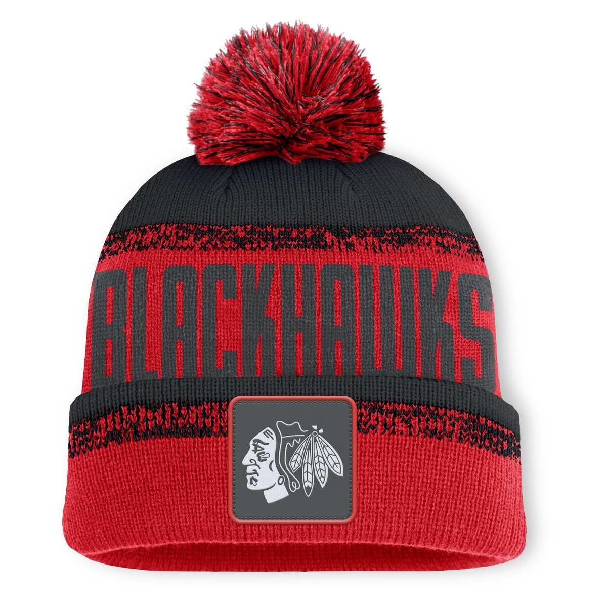 Fanatics Bommelmütze "Fanatics Mütze Chicago Blackhawks Thrive Cuffed Pom Beanie"