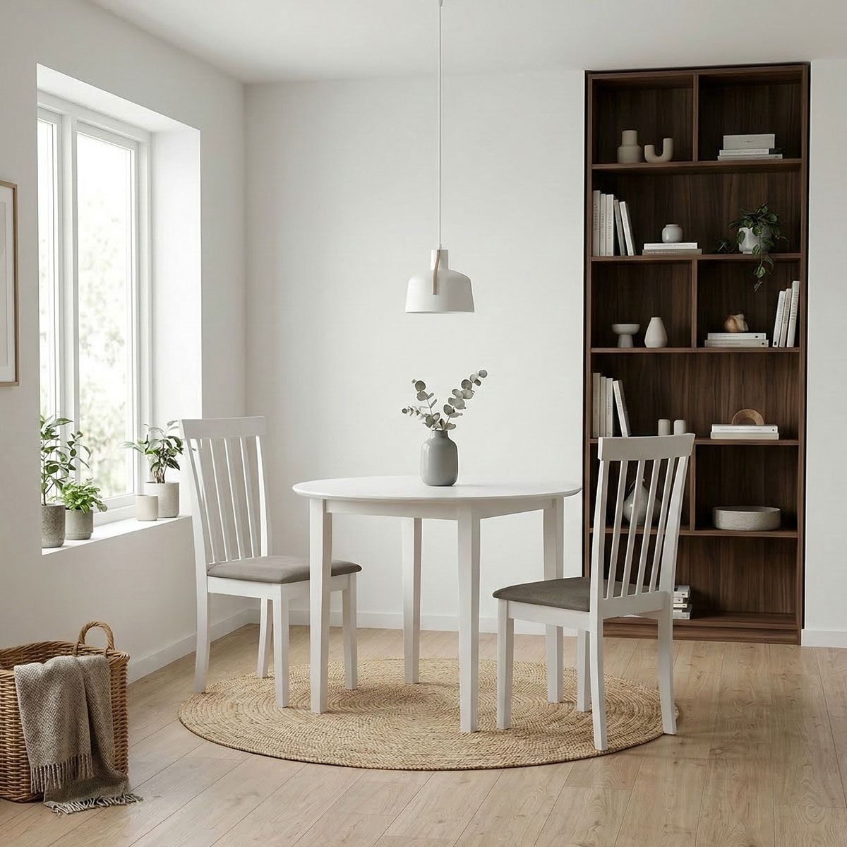 Jahnke Esstisch »DINE LITE 90« Esstisch, rund, Massivholz, Skandi-Look, bis zu 4 Personen, 90 cm