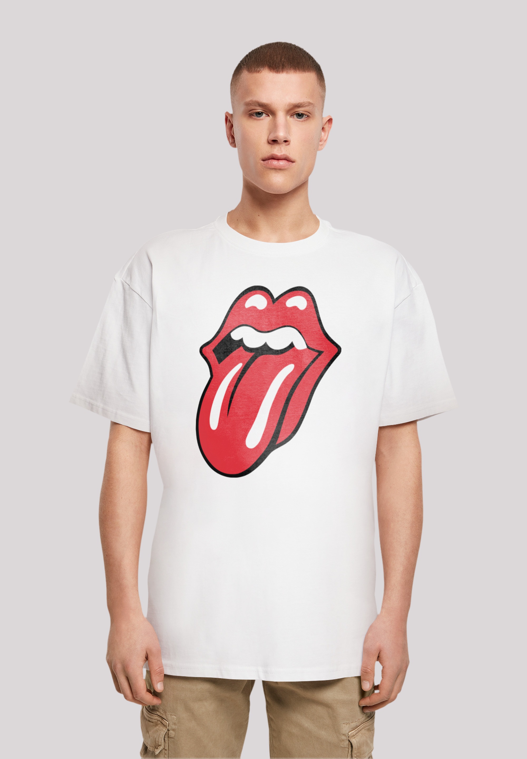 F4NT4STIC T-Shirt »The Rolling Stones Print bestellen | Zunge Rot«, ▷ BAUR