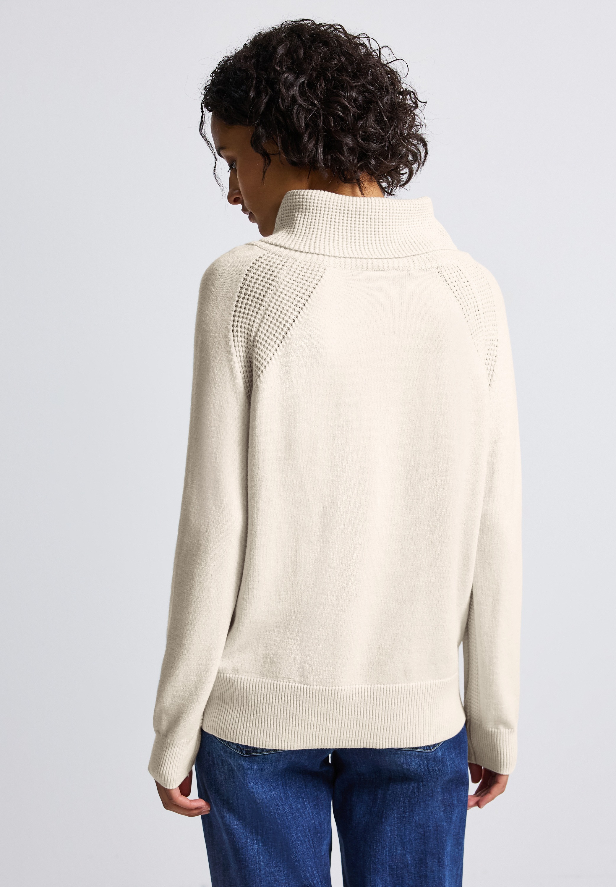 STREET ONE Rollkragenpullover, mit Stehkragen