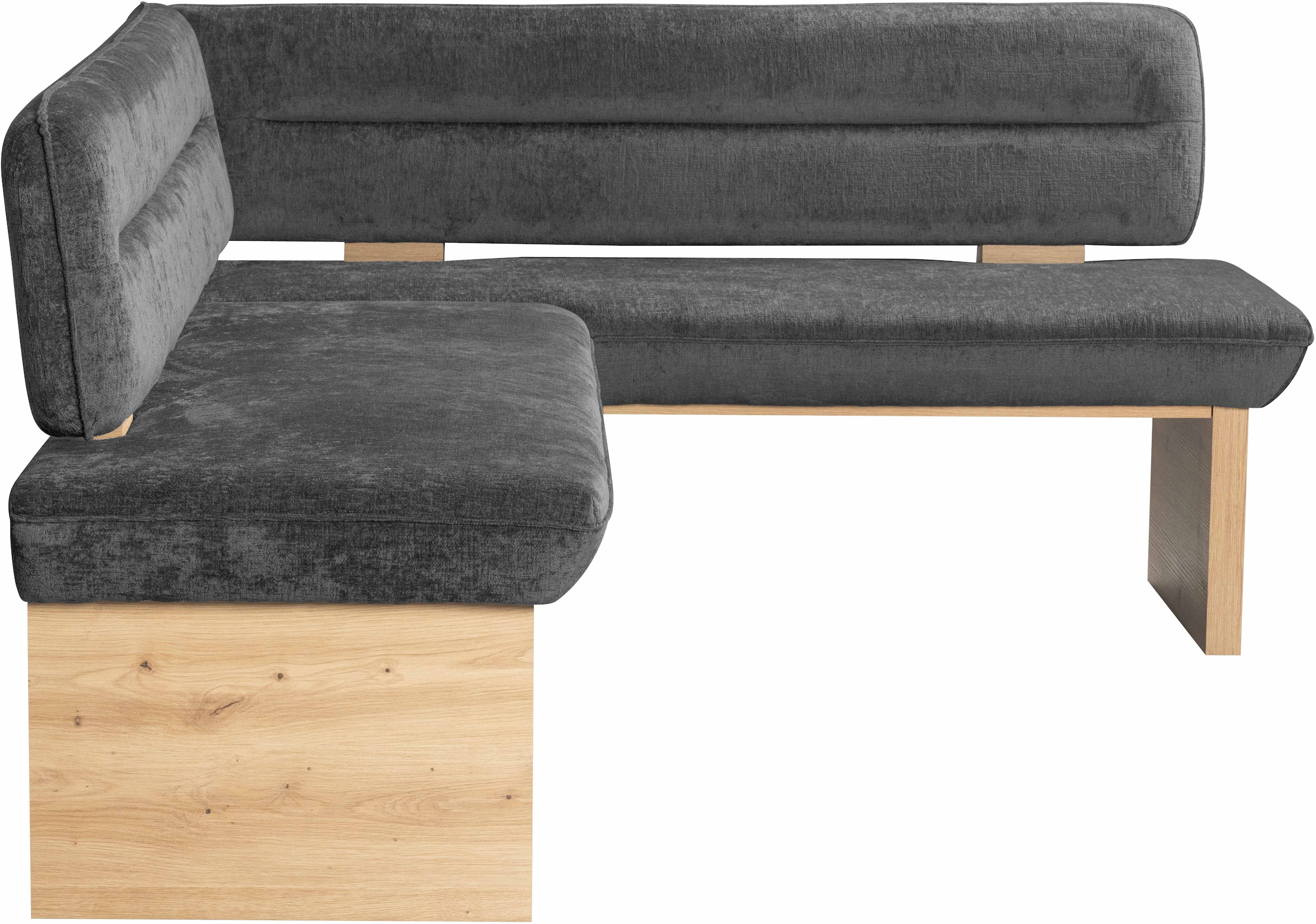 Home affaire Eckbankgruppe »Louise + Miles Essecke Sitzgruppe Eckbank Küchenbank«, (Set, 4 tlg., 4er), Sitzgruppe Esszimmer Stühle Tisch und Bank bequem gepolstert