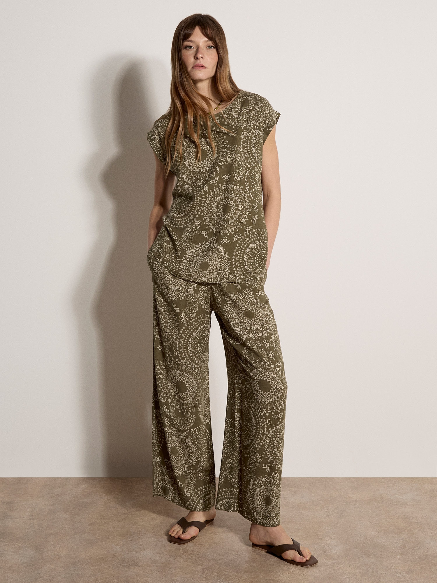 Apricot Stoffhose »Kaleidoskop-Hose«  mit Webmuster