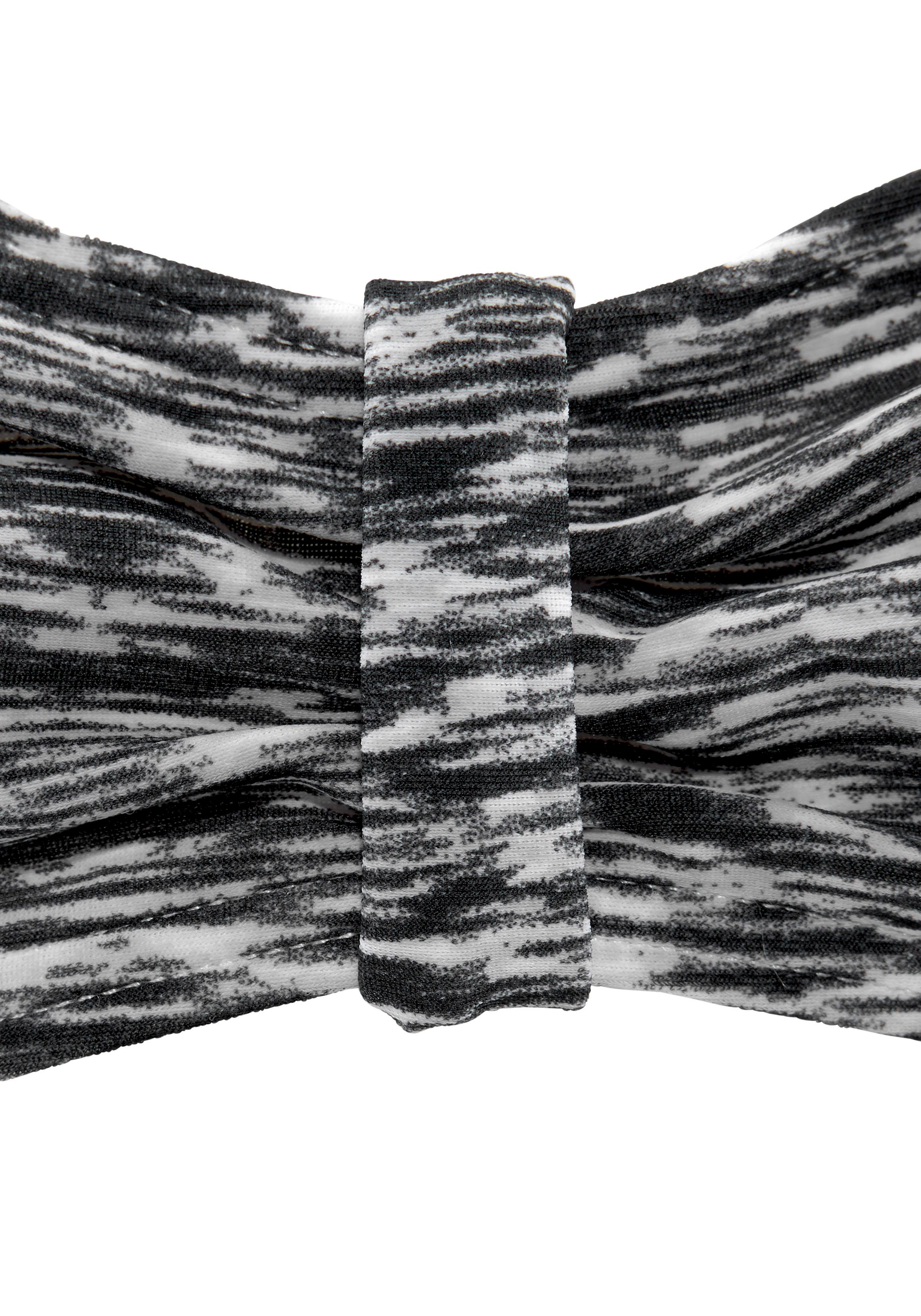 Thumbnail - Venice Beach Bandeau-Bikini, regulierbares Top, seitliche Stäbchen