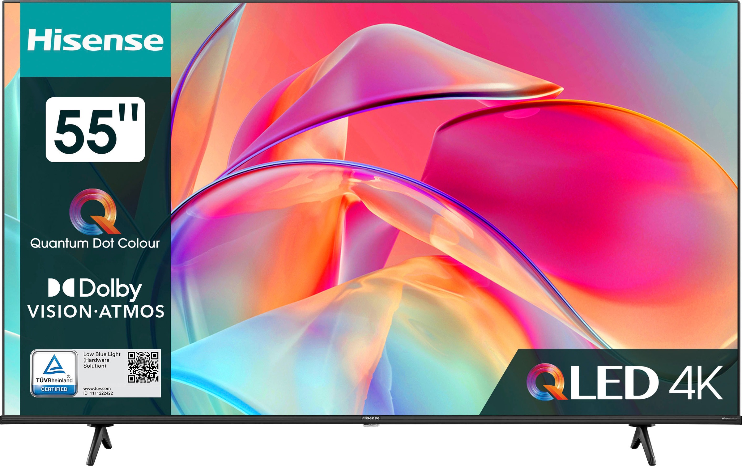 Hisense QLED-Fernseher »55E7KQ«, 139 HD, cm/55 | Zoll, BAUR Smart-TV 4K Ultra