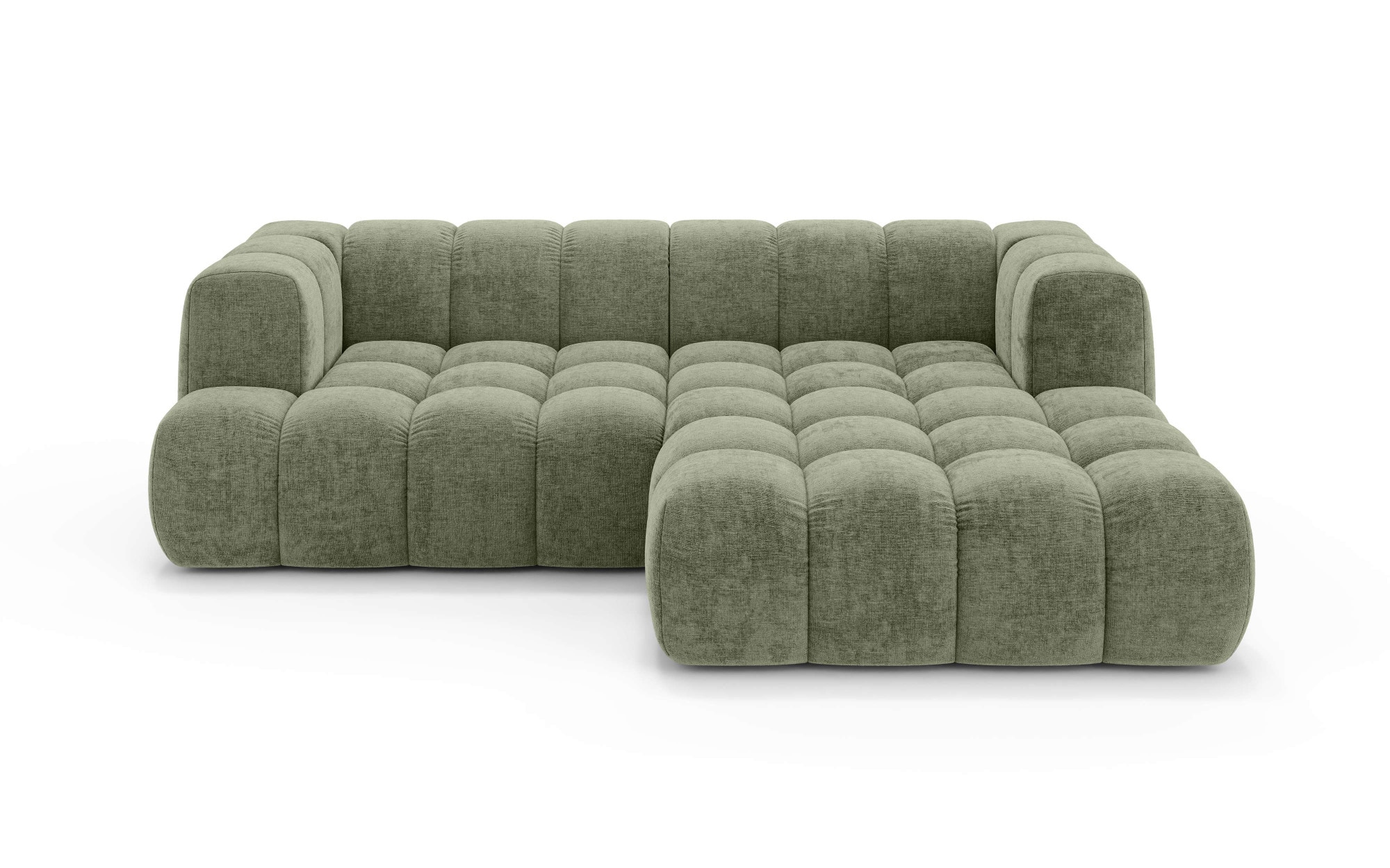 homsy by Ana Johnson Ecksofa »XL BOUBELLE L-Form extra tief, Design-Sofa, Bubble-Optik, Breite 247cm« hoher Sitzkomfort dank Wellenunterfederung, modern, mit Steppung