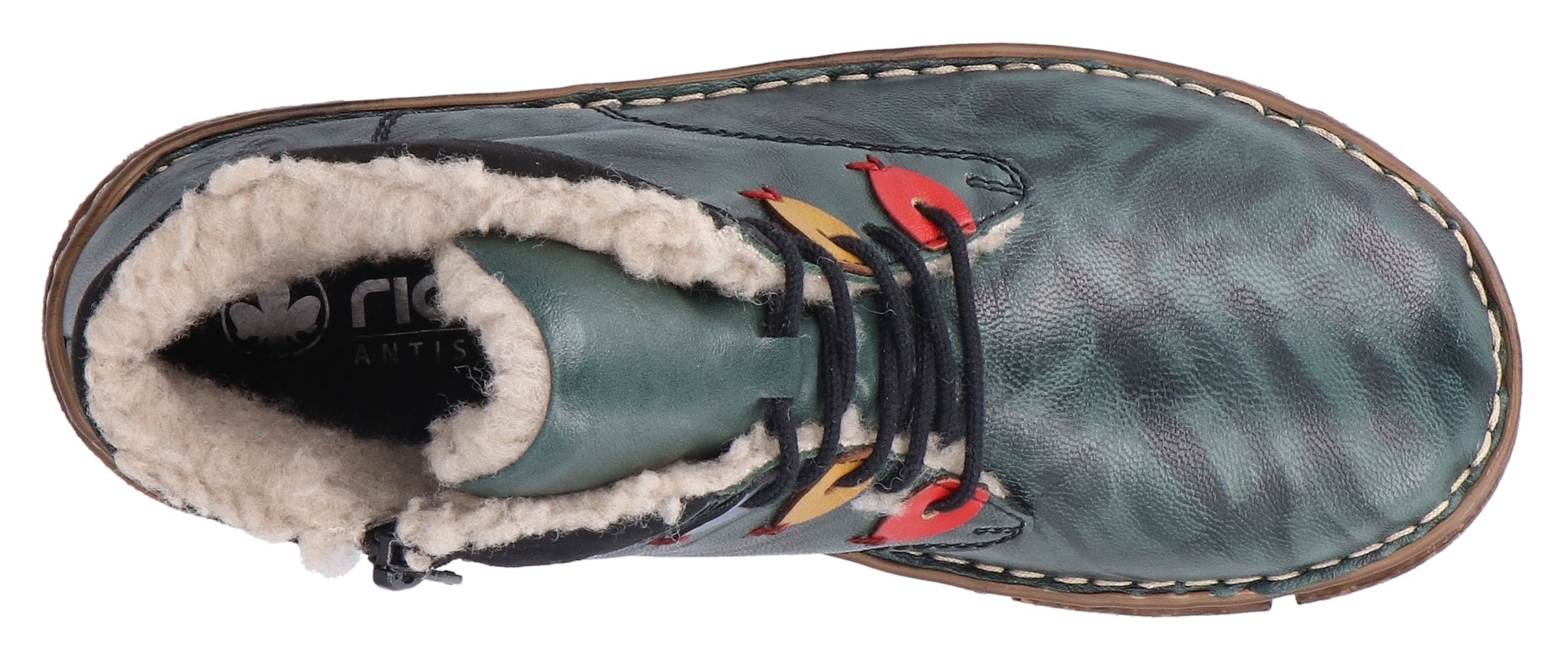 Rieker Winterboots, Schnürboots, Stiefelette mit gepolstertem Schaftrand