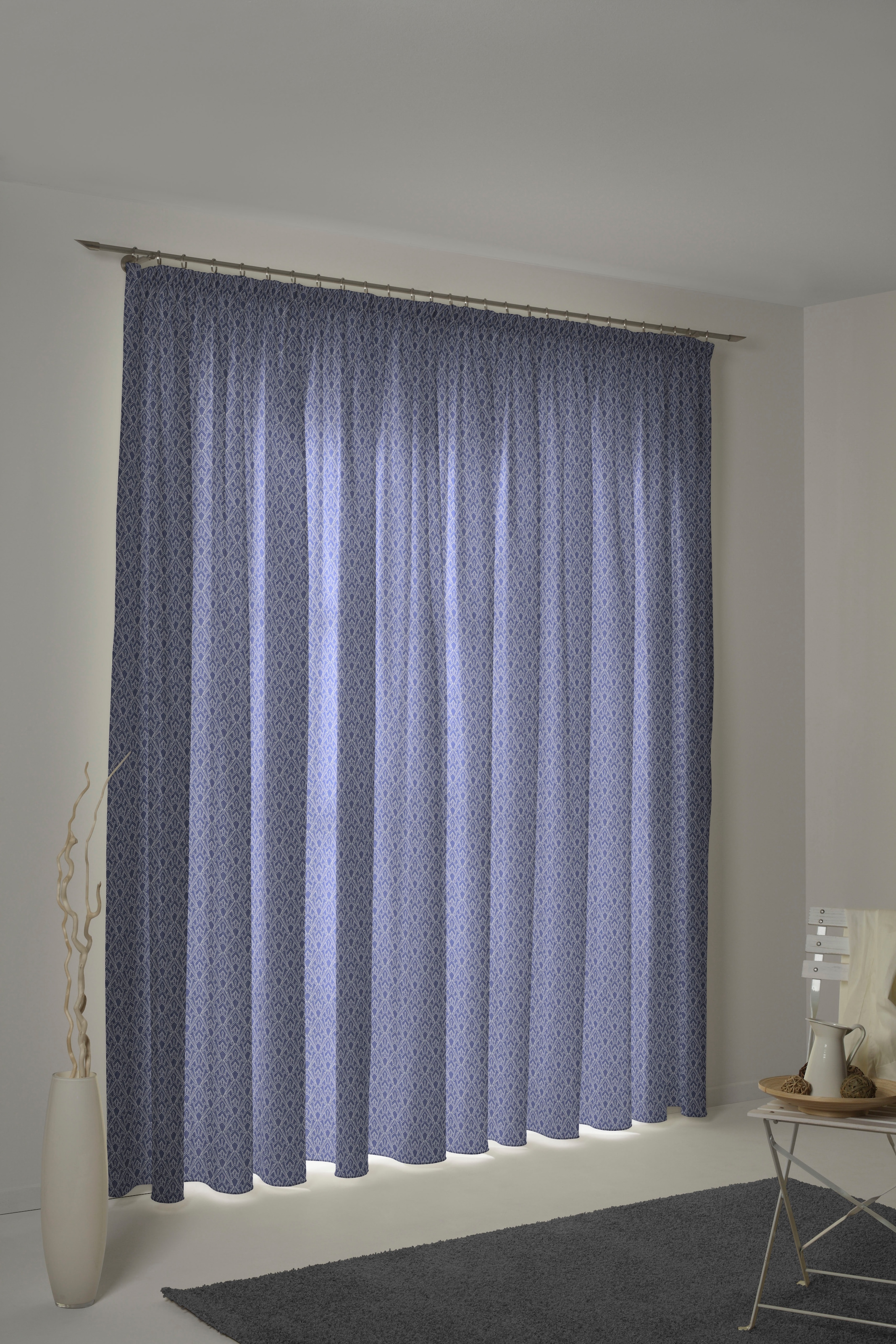 Adam Vorhang "Urban Cactus" Kräuselband 1 Stk. tlg. aus 100% Bio-Baumwolle günstig online kaufen