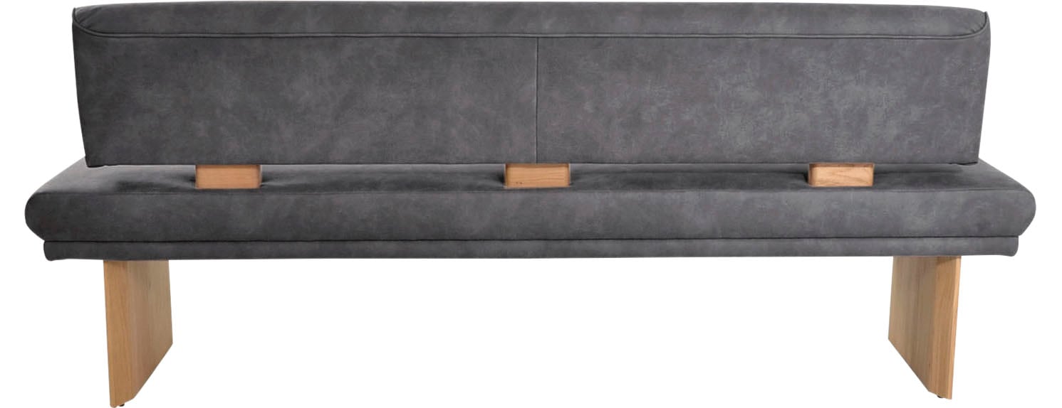 K+W Komfort & Wohnen Polsterbank »Longbeach«, (1 St.), Spitzkissenoptik im Sitz, wahlweise in der Breite 204cm oder 224cm