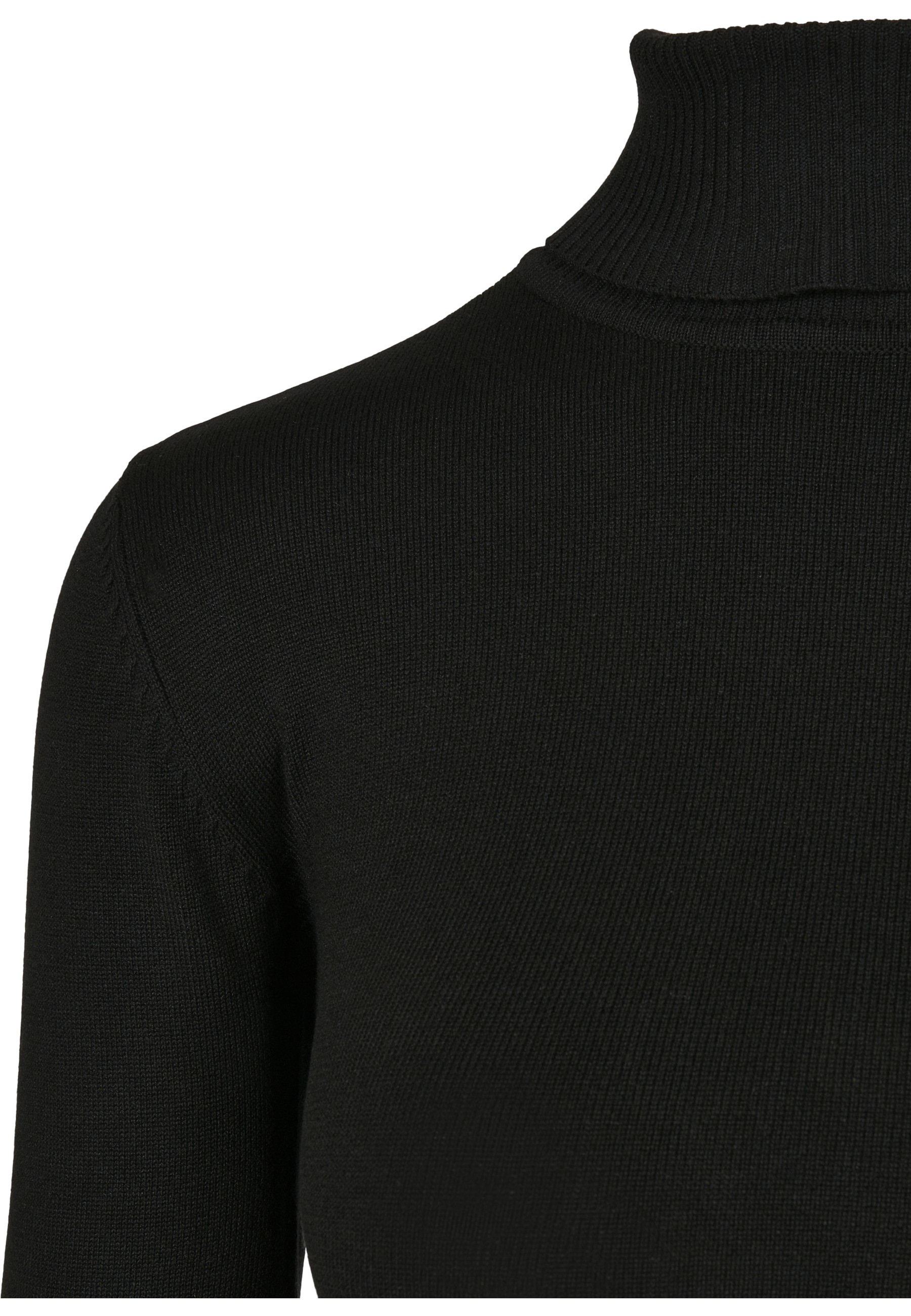 URBAN CLASSICS Fleecepullover »Urban Classics Damen Ladies Basic Turtleneck Sweater«, 1 Stk.
