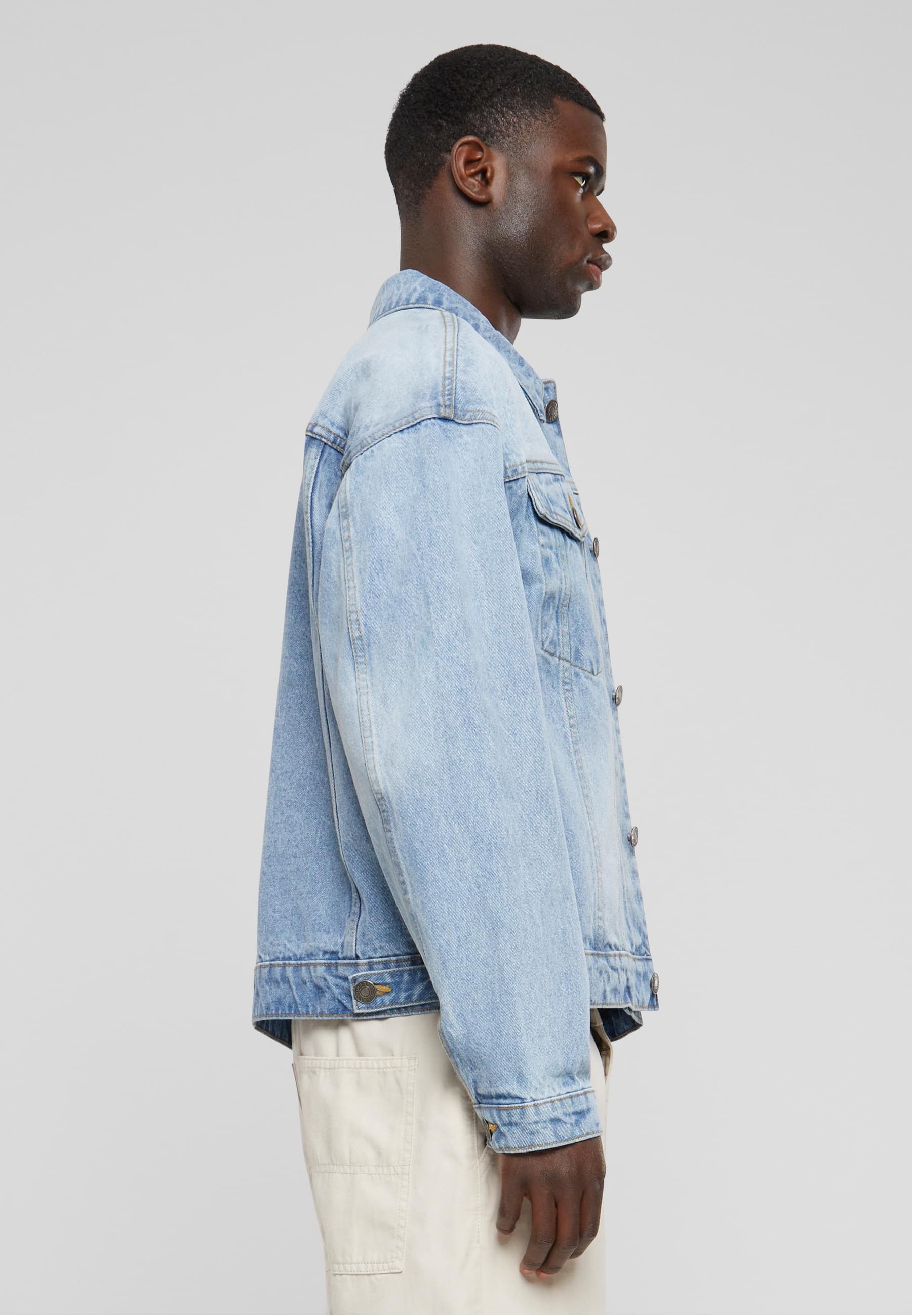 URBAN CLASSICS Jeansjacke »Urban Classics Herren Heavy Ounce Boxy Denim Jacket«, (1 St.), ohne Kapuze