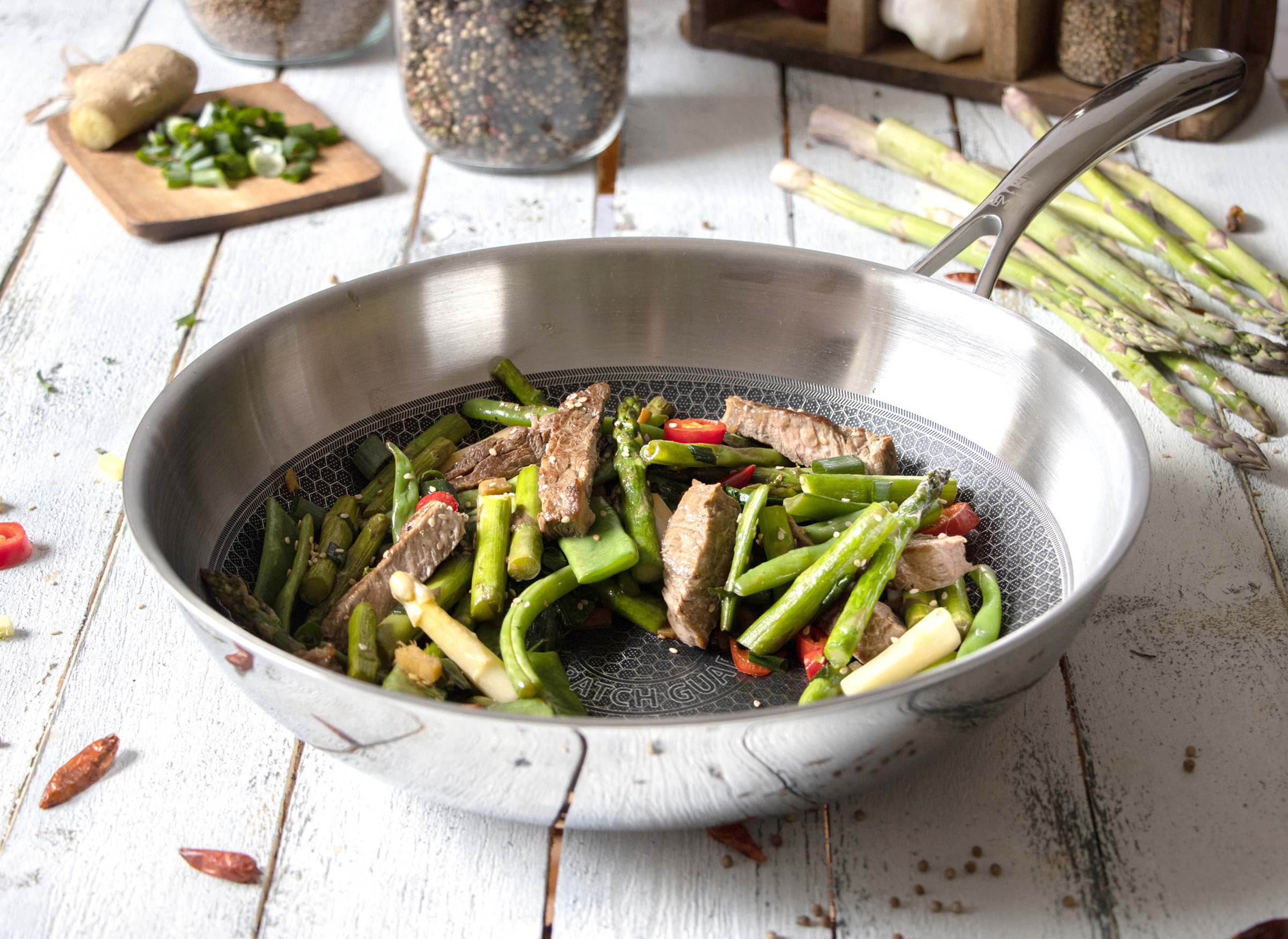 Elo Premium Wok »Relief Evolution Wokpfanne« Edelstahl 18/10 1 tlg. tlg.