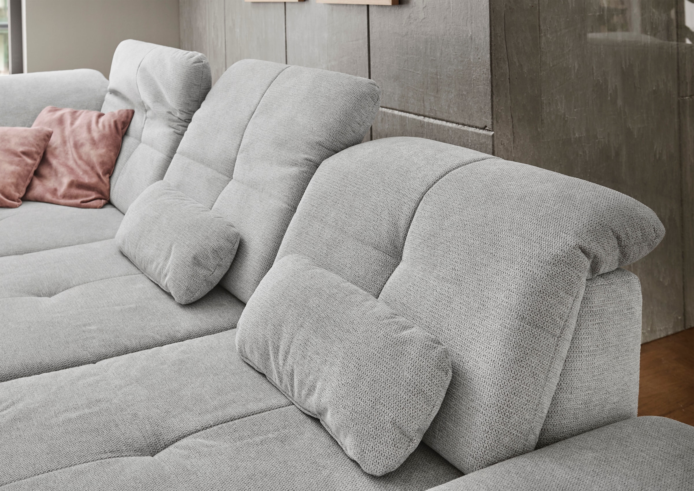 Die PlanBar Ecksofa »MP-IN16012 L-Form Kaltschaum-Polsterung«, inkl. Sitztiefenverstellung, optional mit Funktionen