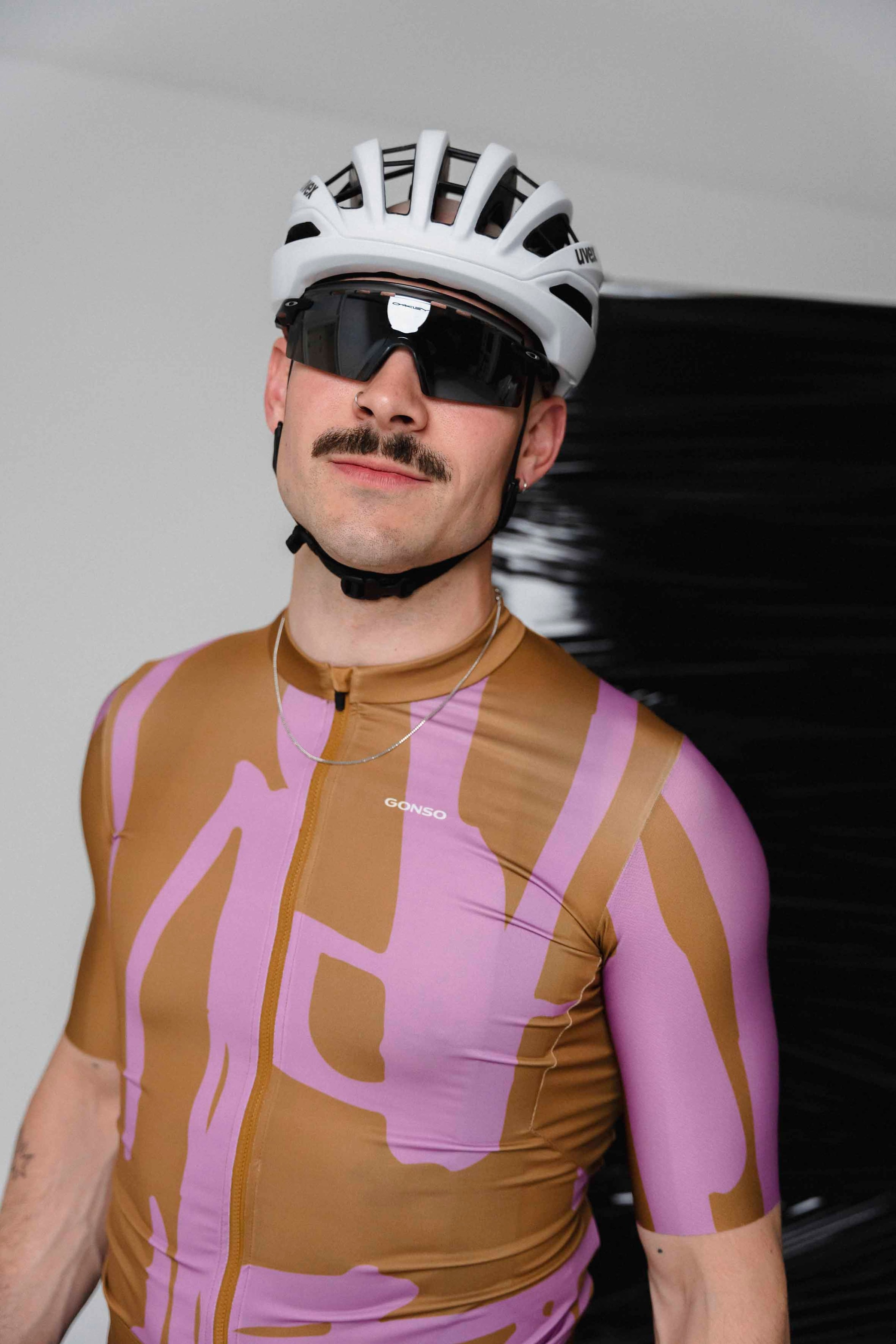 Gonso Radtrikot »Road Jersey Print M« Herren Fahrradtrikot, modernes Trikot mit 3-teiliger Rückentasche