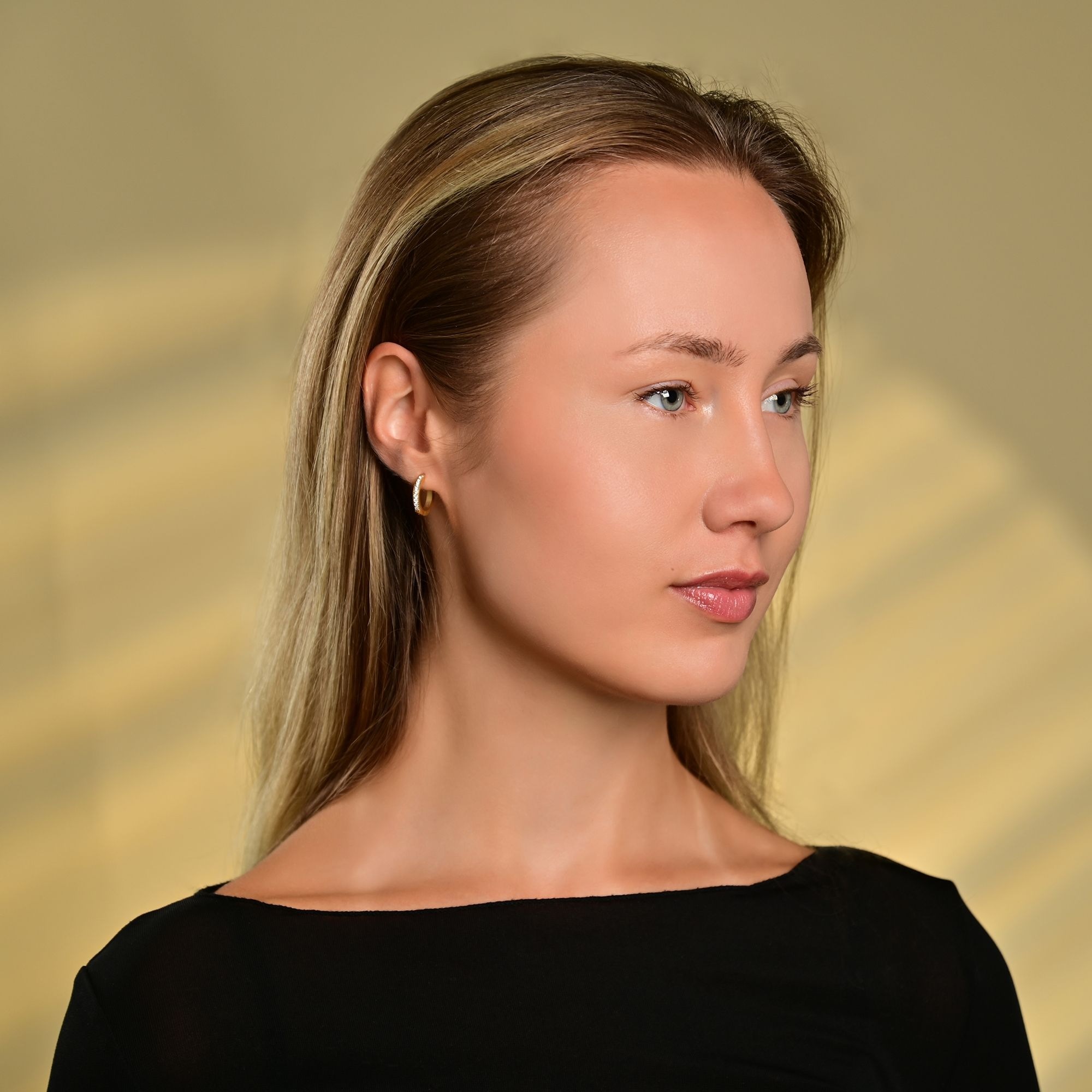 Adelia´s Klappcreolen "Damen Ohrringe – Klappcreole aus Edelstahl mit Stras günstig online kaufen