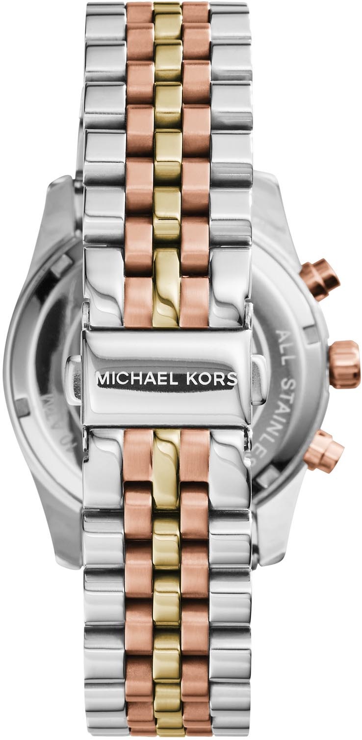 Michael Kors Lexington Chronograph Watch Pink Gold 3