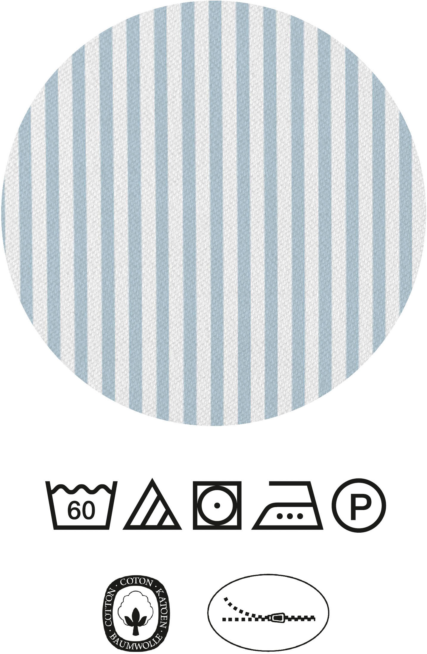 Daniel Hechter Bettwäsche »0061304«, feiner Glanz+weicher Griff, 100% Baumwolle, Reißverschluss,LOGO+Paspel