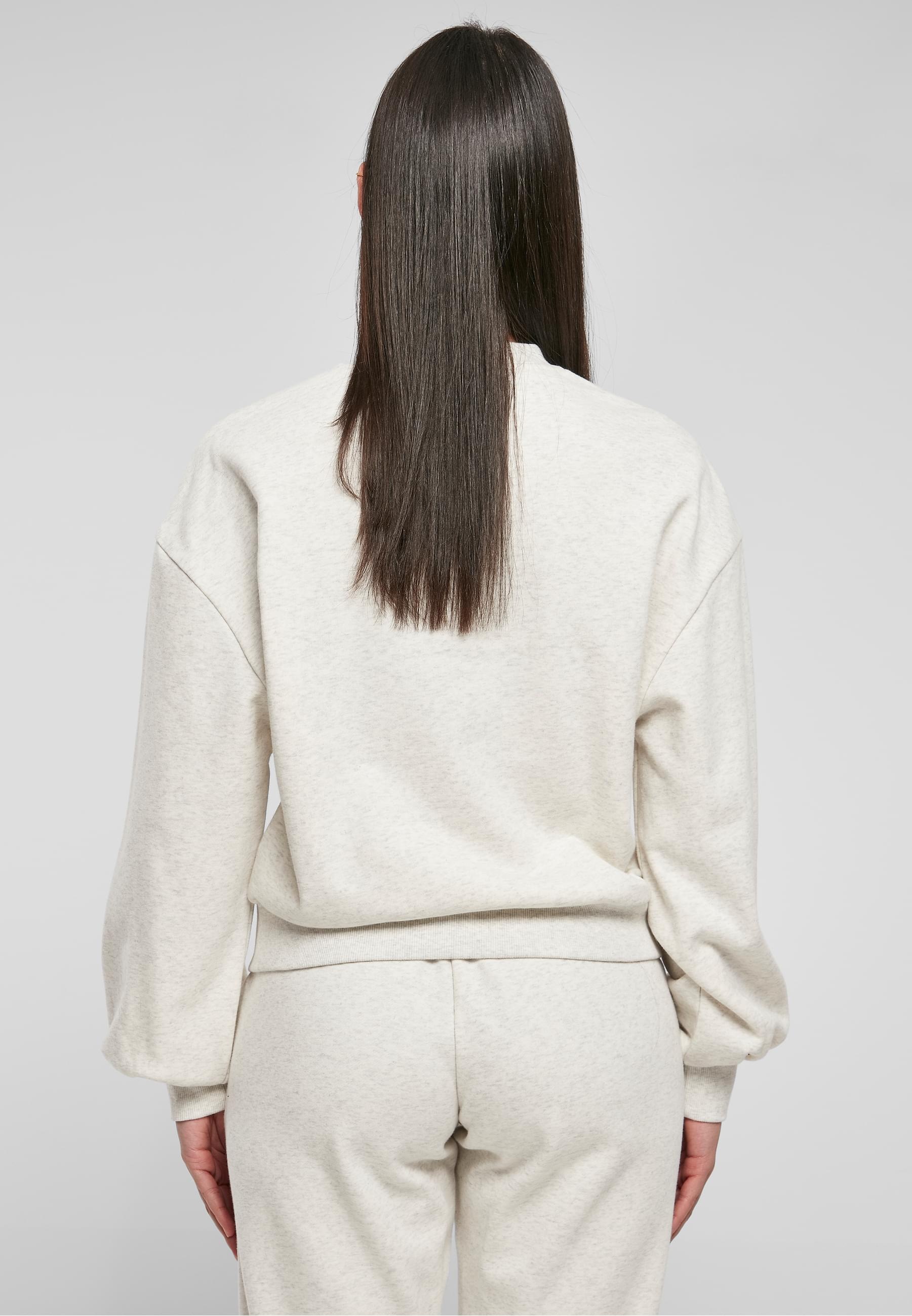 URBAN CLASSICS Sweater »Urban Classics Damen Ladies Oversized Color Melange Crewneck«, (1 tlg.)