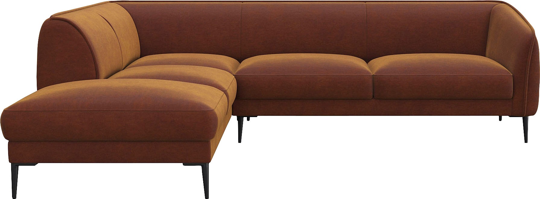 FLEXLUX Ecksofa "Belle Designsofa, L-Form, B/T 268/209 cm", Skandinavisches günstig online kaufen