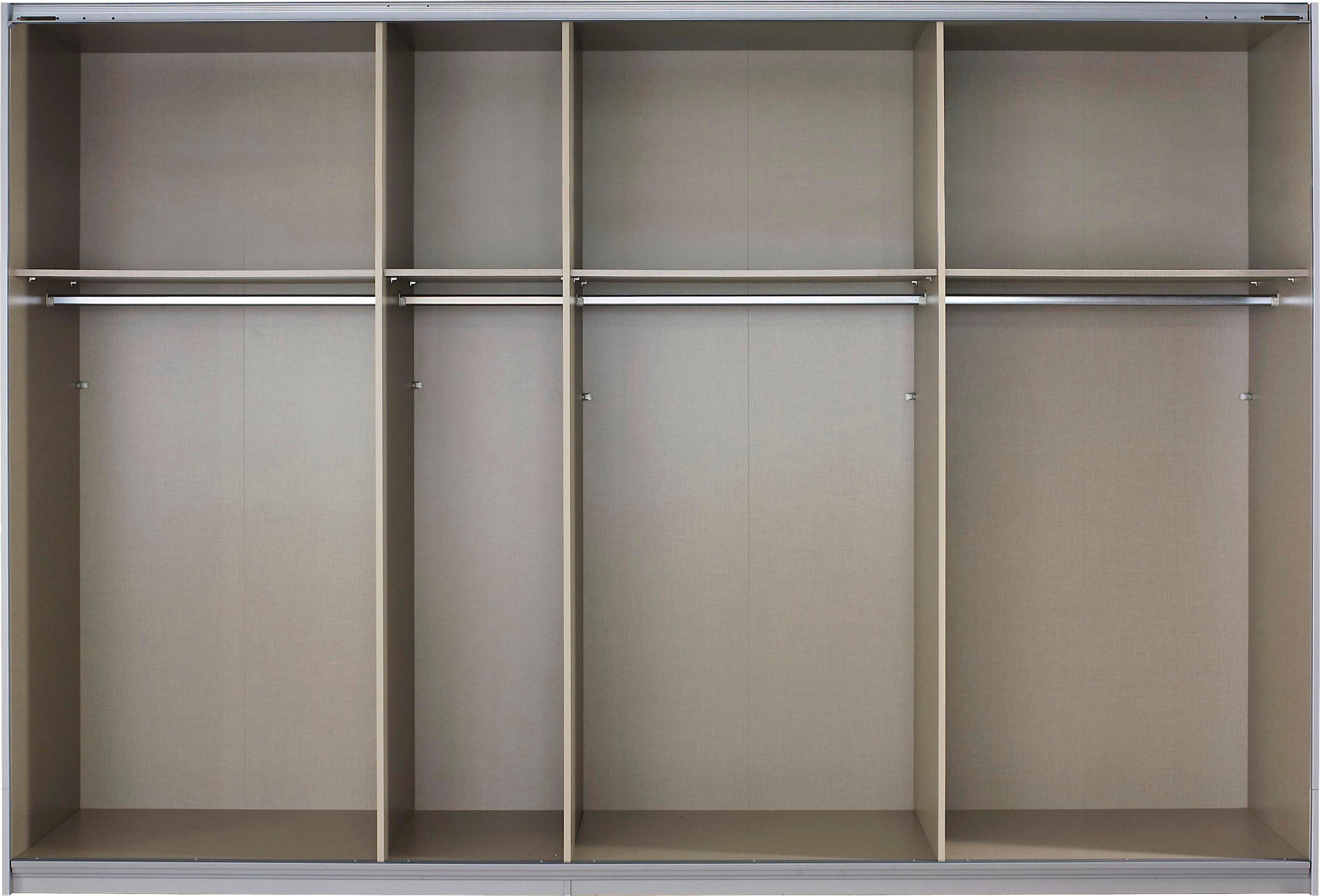 rauch Schwebetürenschrank »Quadra Bestseller Schlafzimmerschrank in vielen Breiten«, Kleiderschrank Garderobenschrank Schrank mit Glaselementen