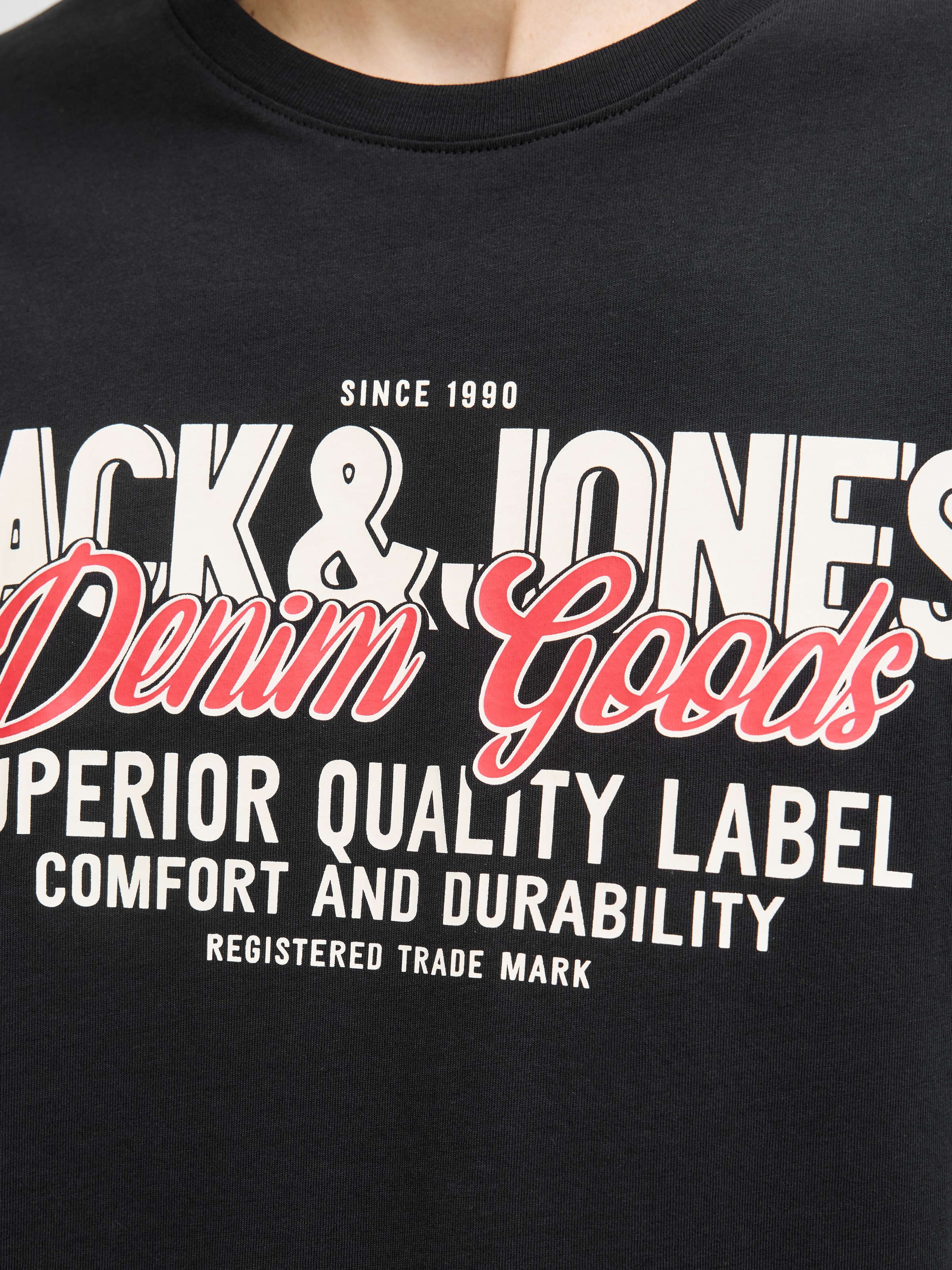 Jack & Jones Rundhalsshirt »JJELOGO TEE SS O-NECK 2 COL AW25 SN«