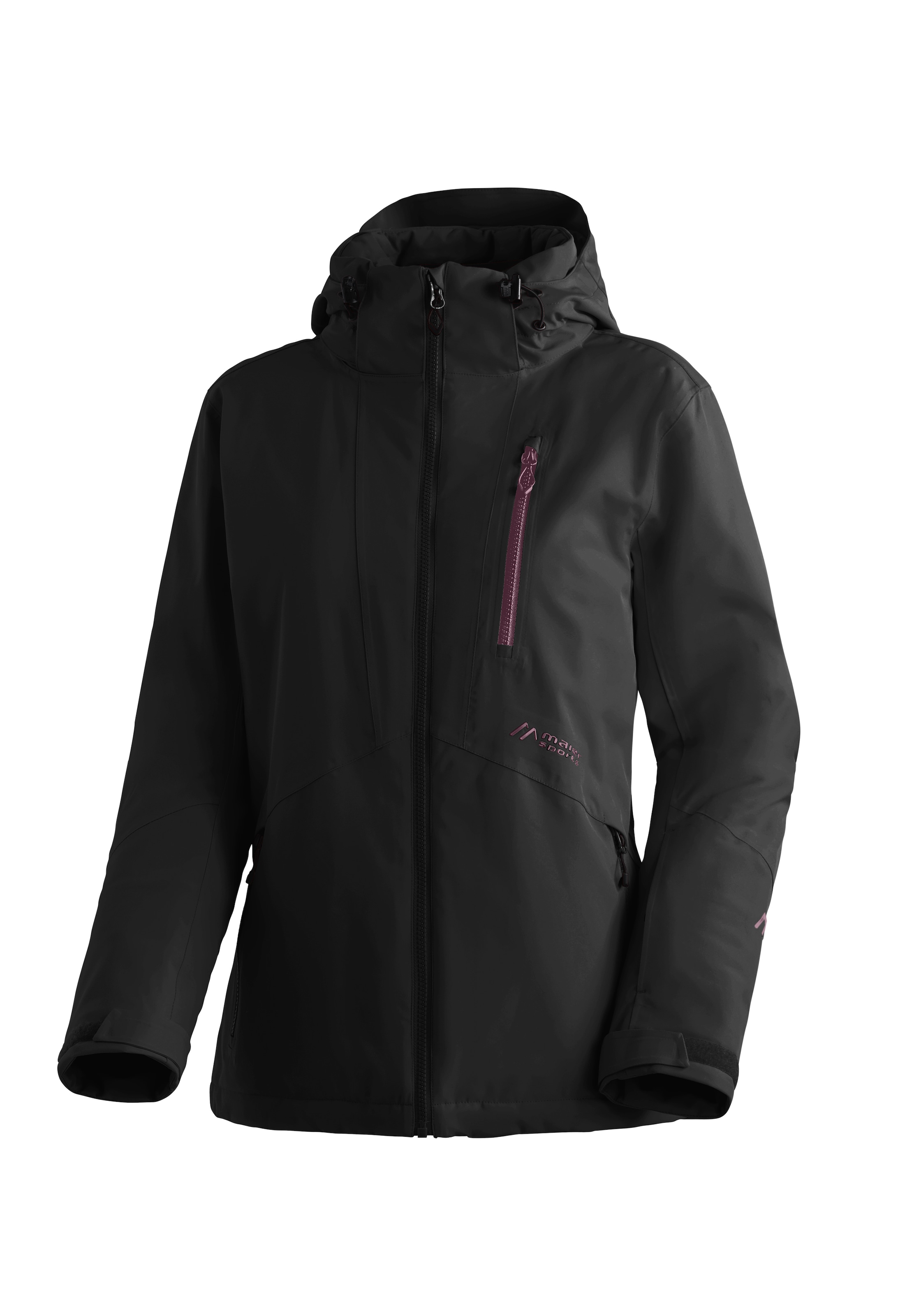 Maier Sports Skijacke "Straja" Damen Winterjacke, wind/wasserdicht, 3 RV-Taschen und Kapuze