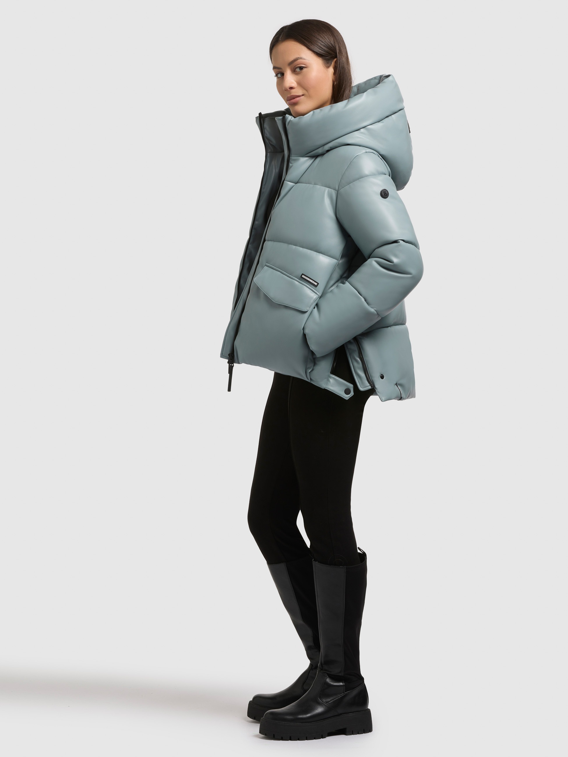 khujo Lederimitatjacke "AURORA" mit Kapuze günstig online kaufen