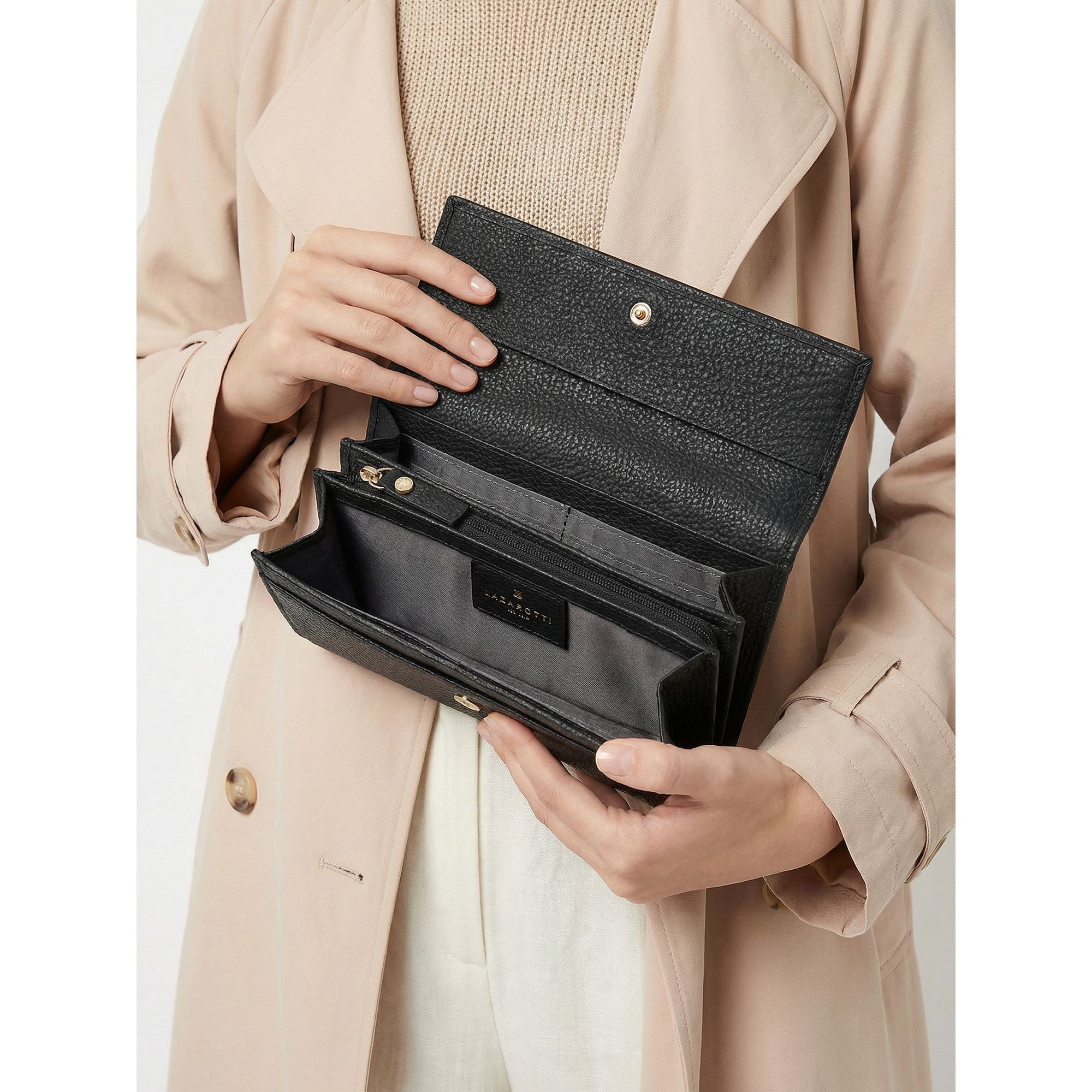 Lazarotti Geldbörse »Bologna Leather Geldbörse Leder 19 cm«