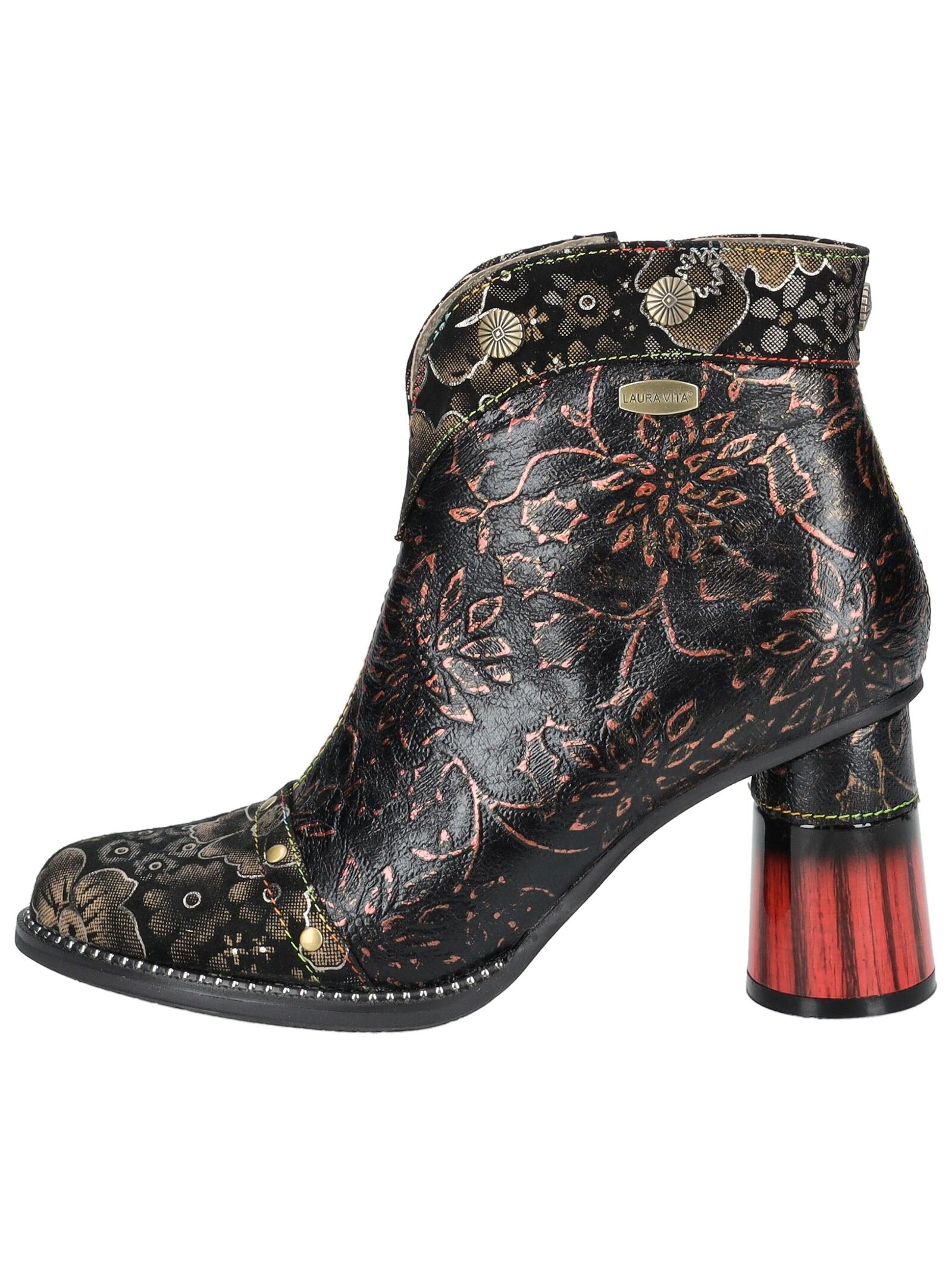 LAURA VITA High-Heel-Stiefelette »LAURA VITA Stiefelette Leder/Textil«