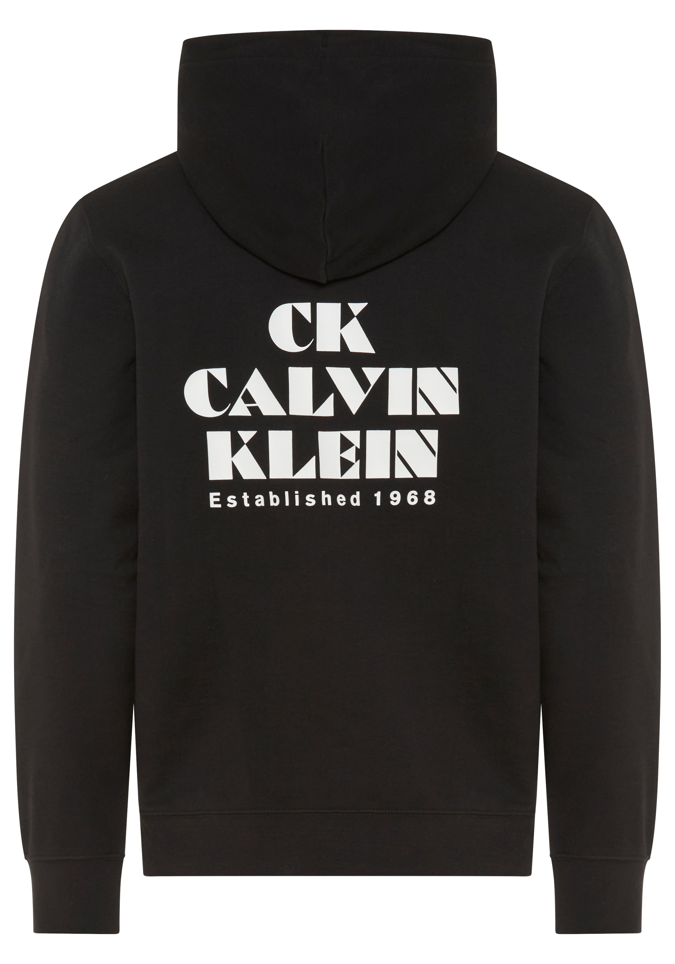 Calvin Klein Jeans Kapuzensweatshirt , großer Rückendruck, Regular Fit, reine Baumwolle
