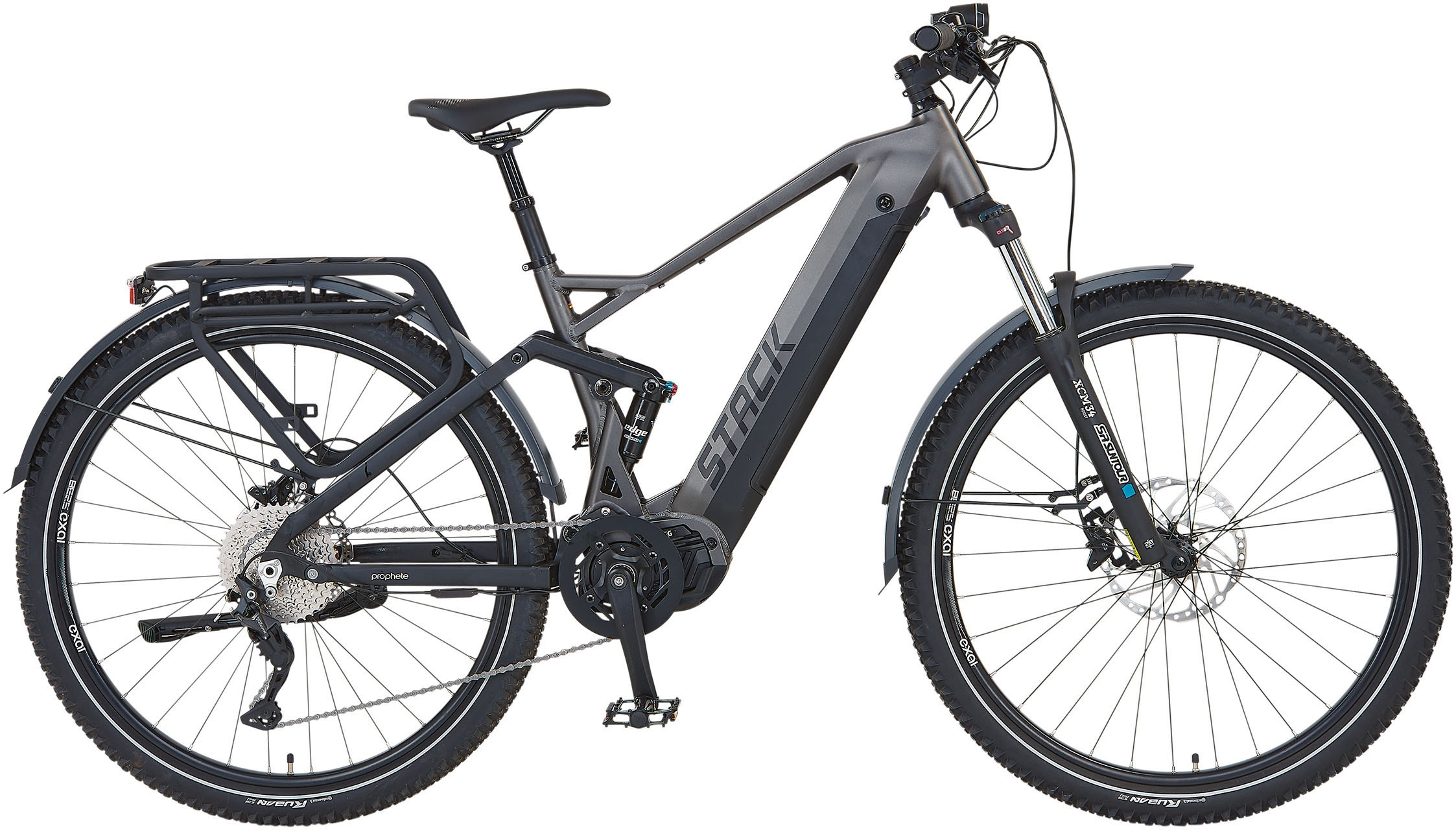 PROPHETE E-Bike "Stack 5.8", 48cm, 29 Zoll (73,66cm), grau, Elektrofahrräder, Pedelec, Elektrofahrrad für Herren