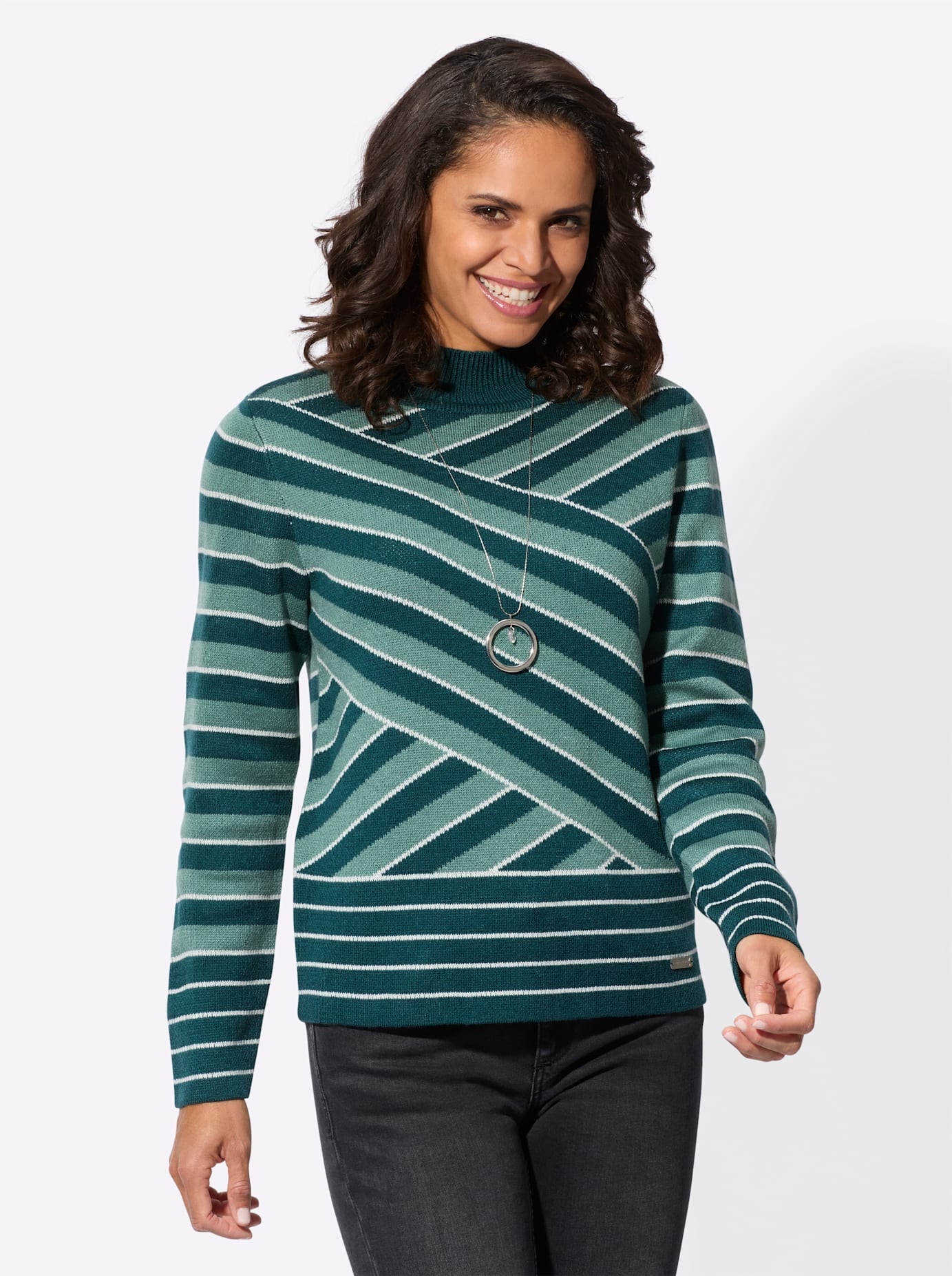 Casual Looks Stehkragenpullover »Stehkragen-Pullover«