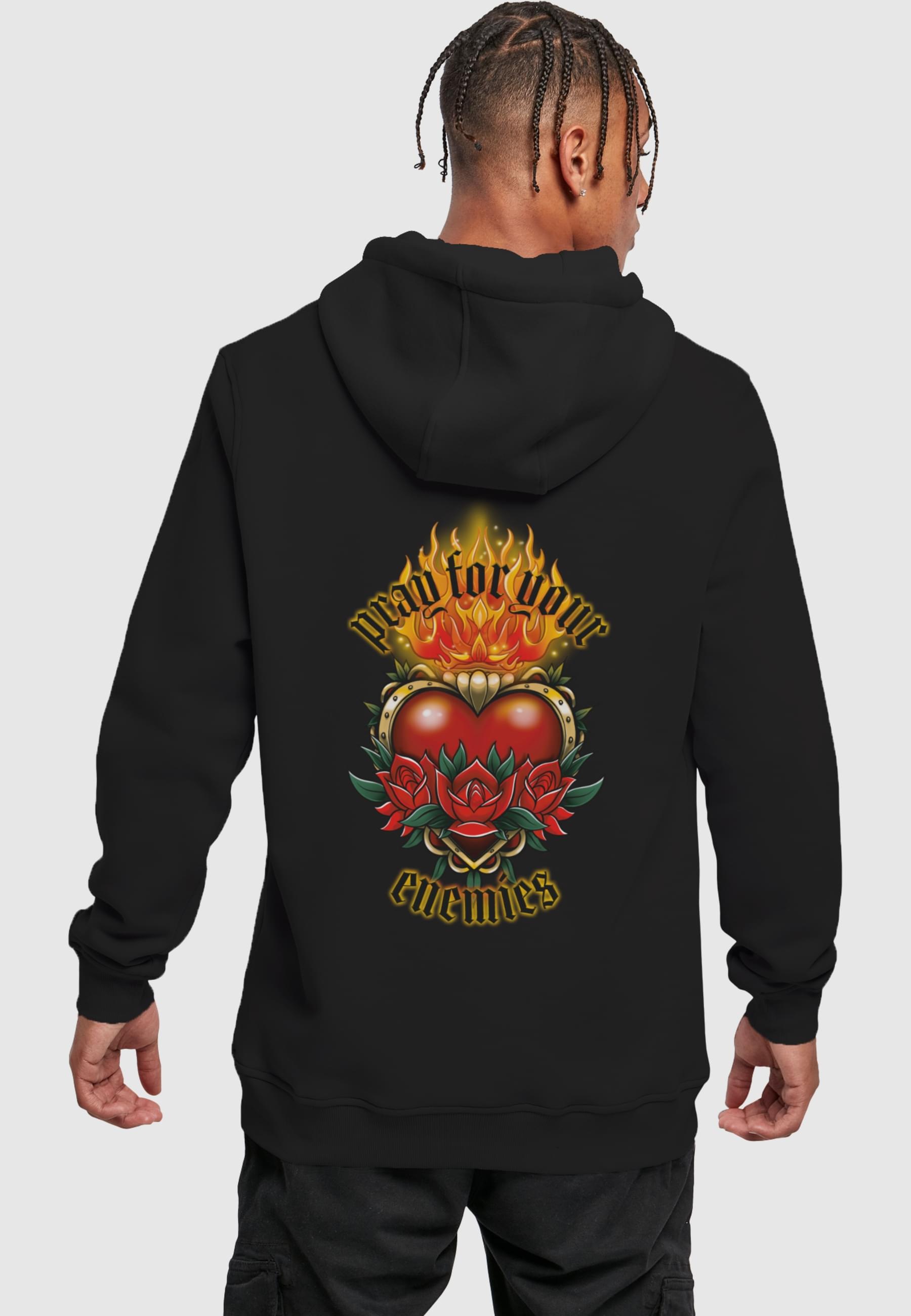 MisterTee Kapuzensweatshirt »MisterTee Pray For Your Enemies Hoody«, (1 tlg.)