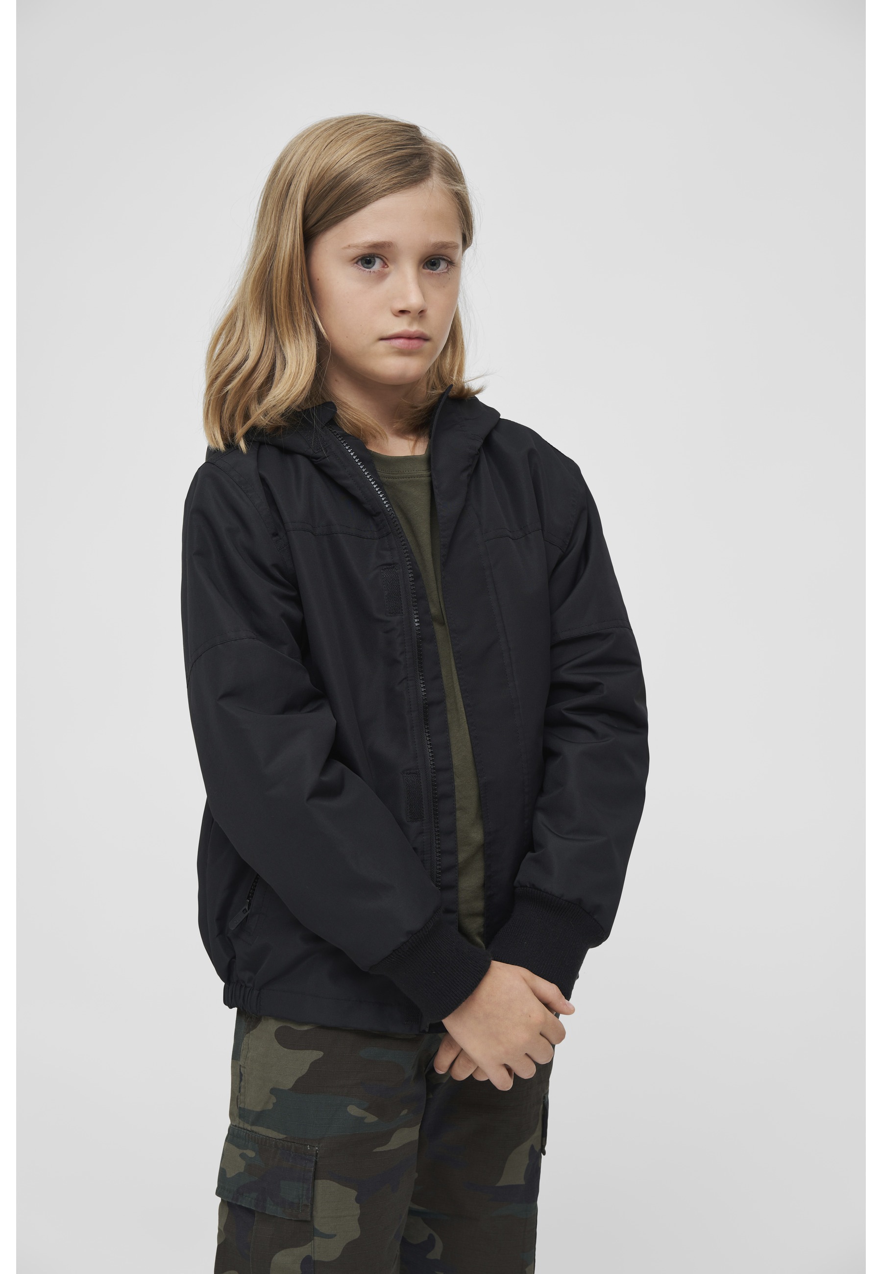 Brandit Allwetterjacke »Brandit Unisex Kids Windbreaker Frontzip« 1 Stk. tlg. mit Kapuze