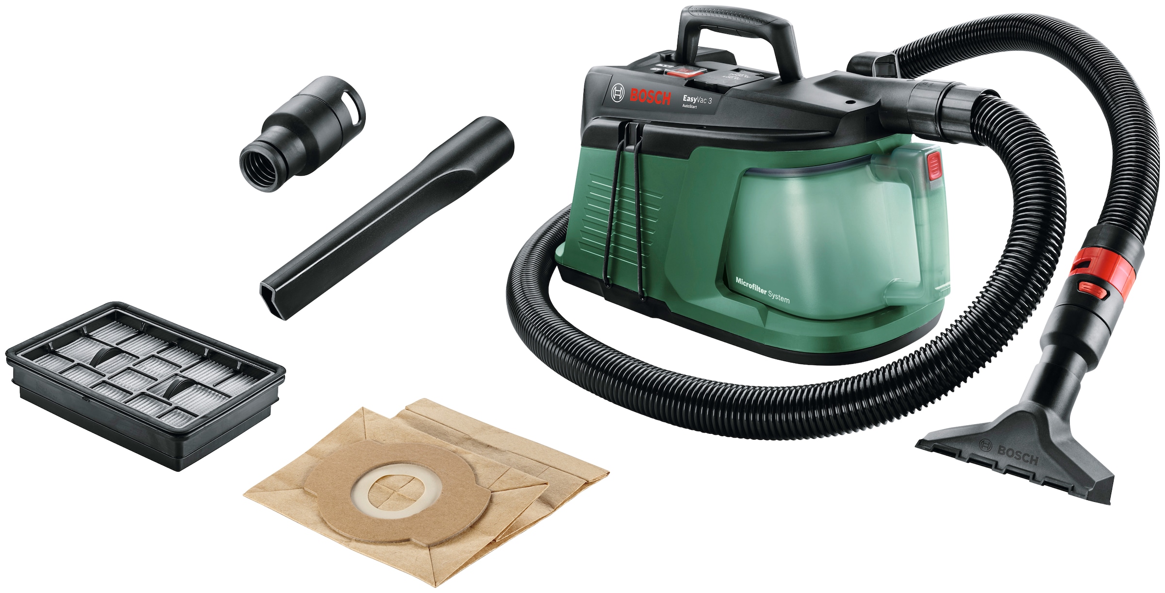 Bosch Home & Garden Bodenstaubsauger »EasyVac 3«, 700,00 W, mit Beutel, 2,1 l