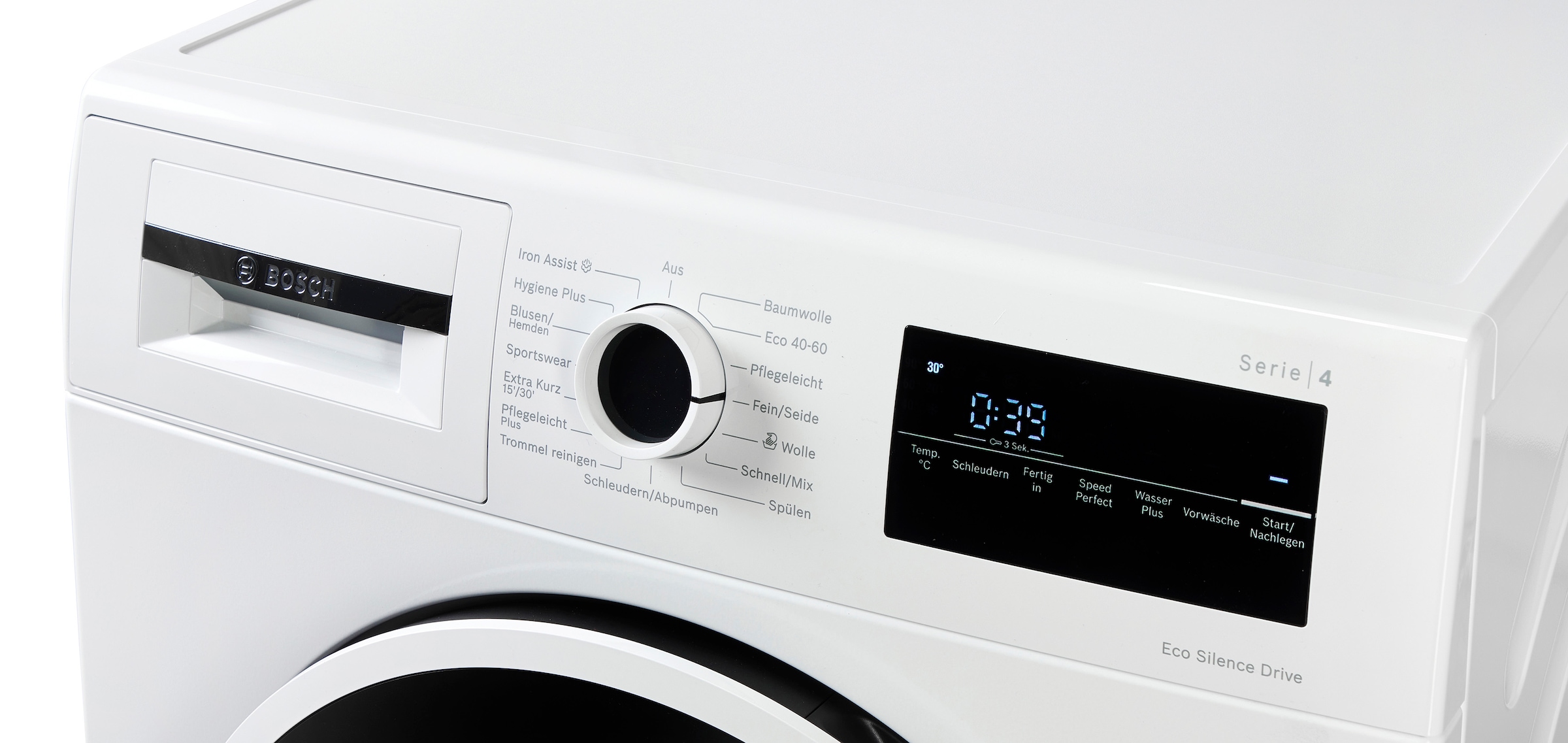 BOSCH Waschmaschine Serie 4 »WAN28226« 9 kg 1400 U/min Bis zu 50% weniger Knitterfalten dank Iron Assist und EEK A