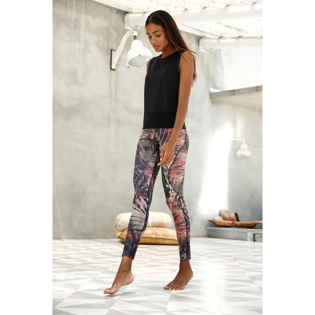 LASCANA ACTIVE Leggings »Tropical«