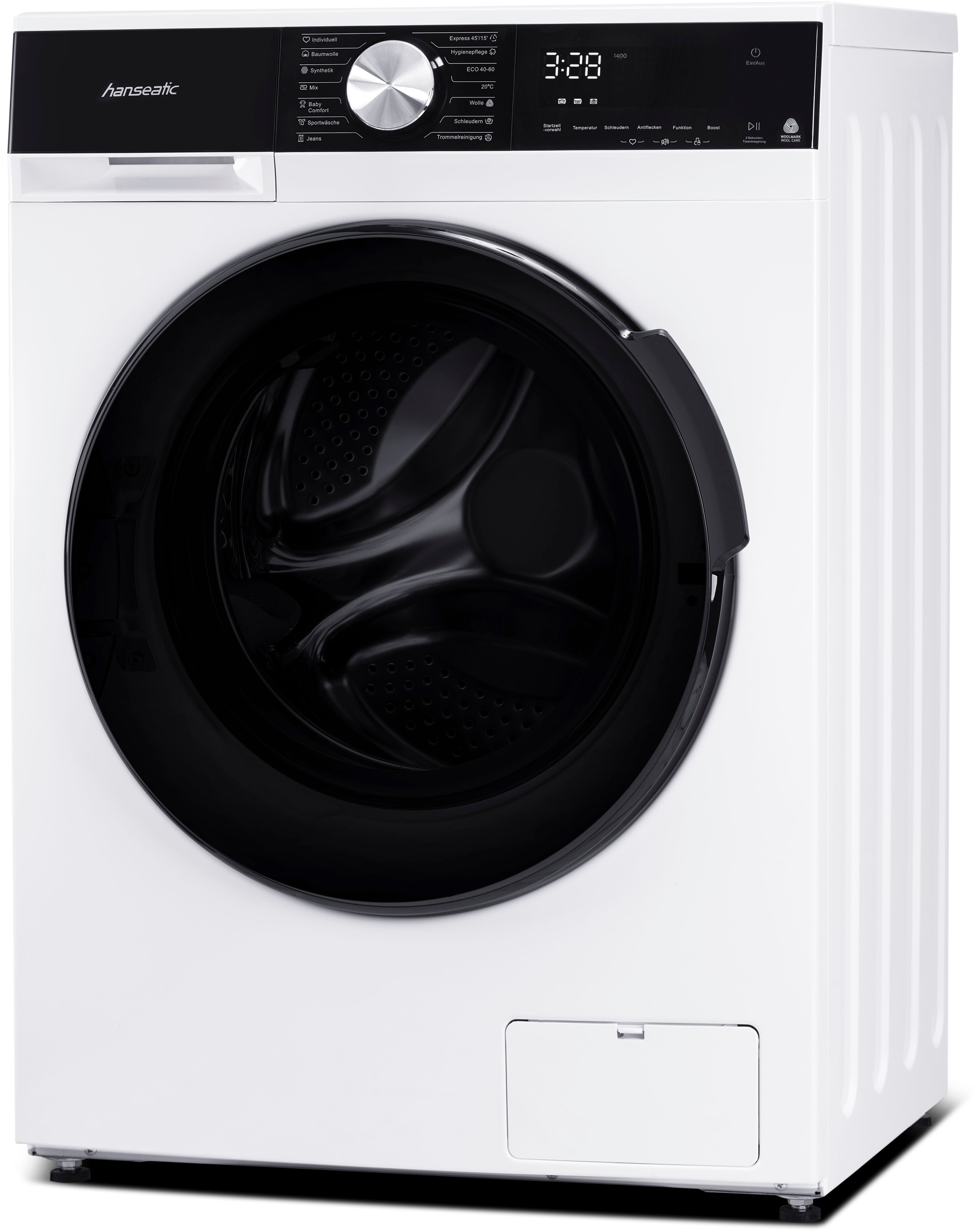 Thumbnail - Hanseatic Waschmaschine "HWMM1814A2" 8 kg 1400 U/min Full Touch Display, Schnellwaschprogramm, Hygienepflege