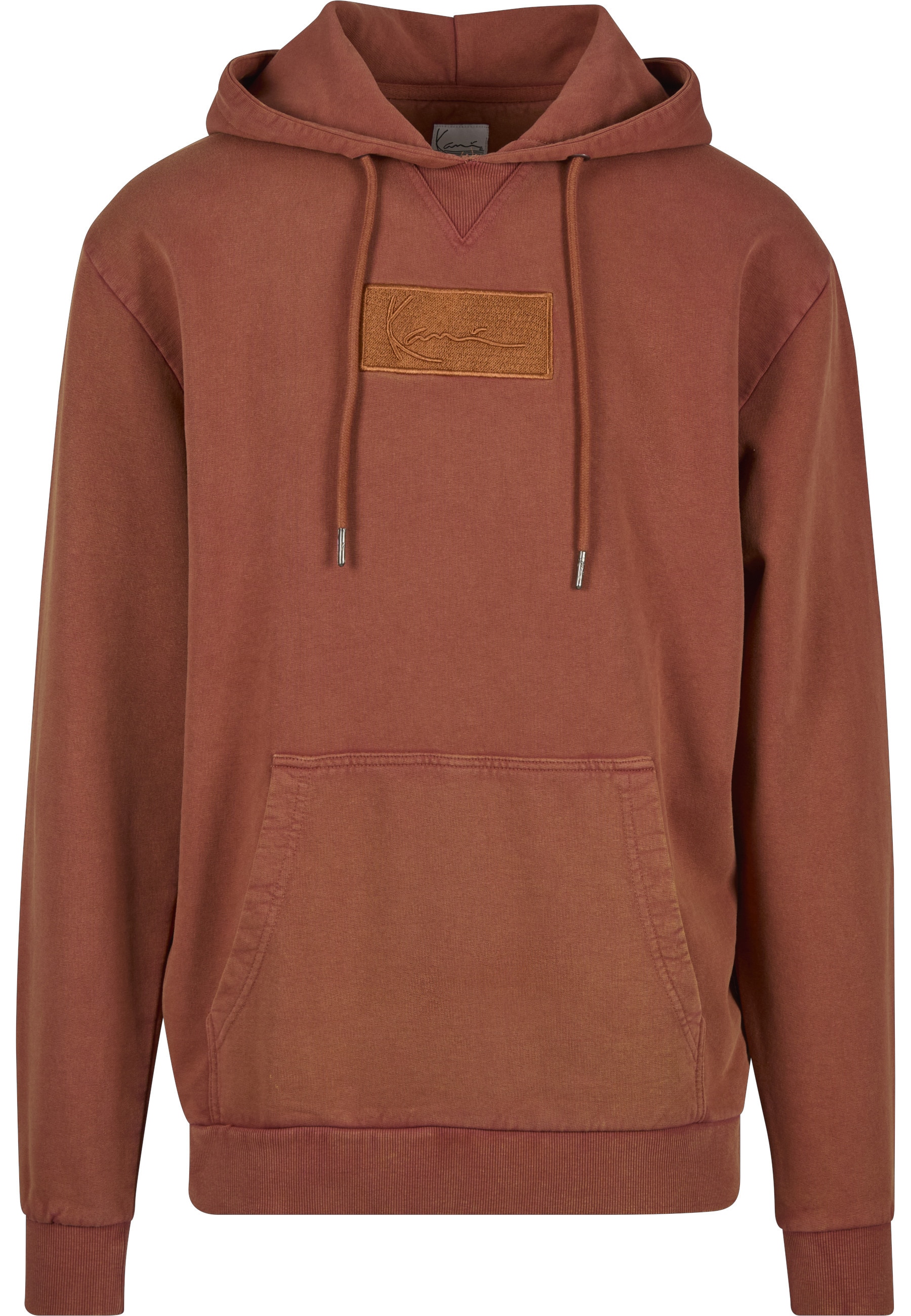 Karl Kani Kapuzensweatshirt "Karl Kani Small Signature Box Washed Hoodie dark orange", 1 tlg.