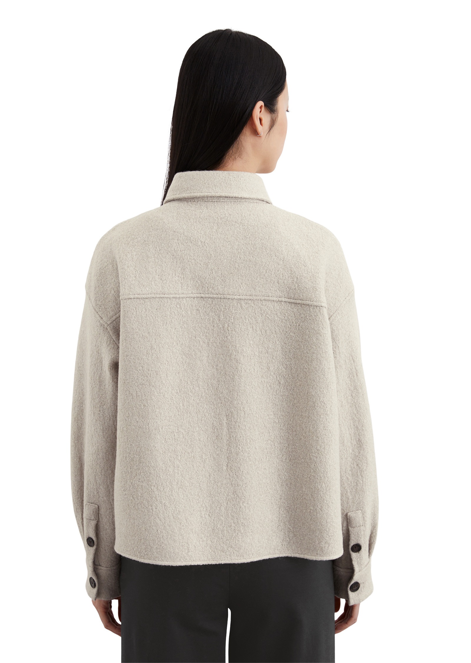 Marc O'Polo Kurzjacke »aus Boiled Wool«, ohne Kapuze