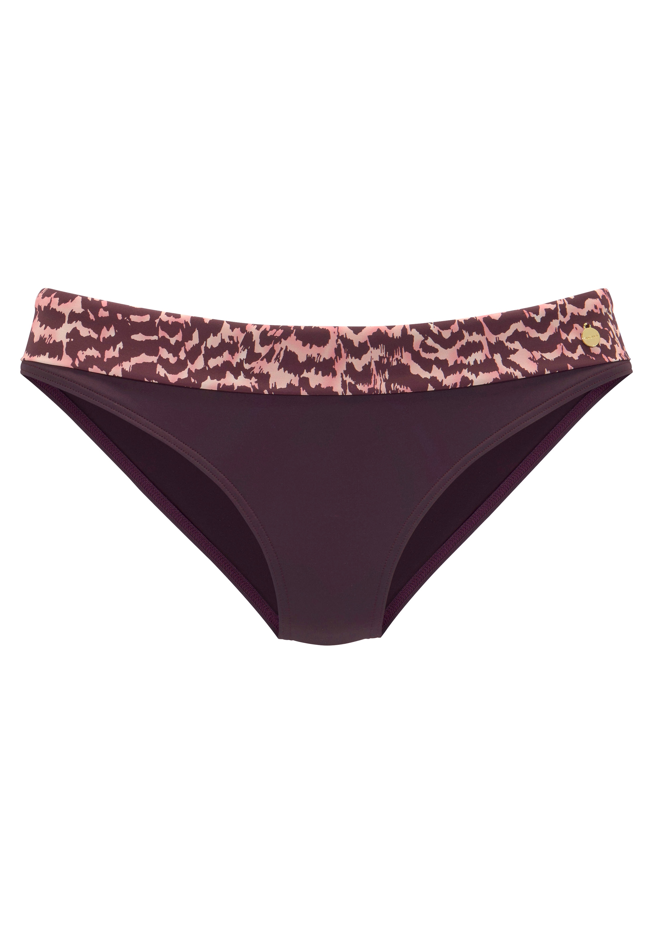 LASCANA Bikini-Hose »Holly«, mit bedrucktem Bund