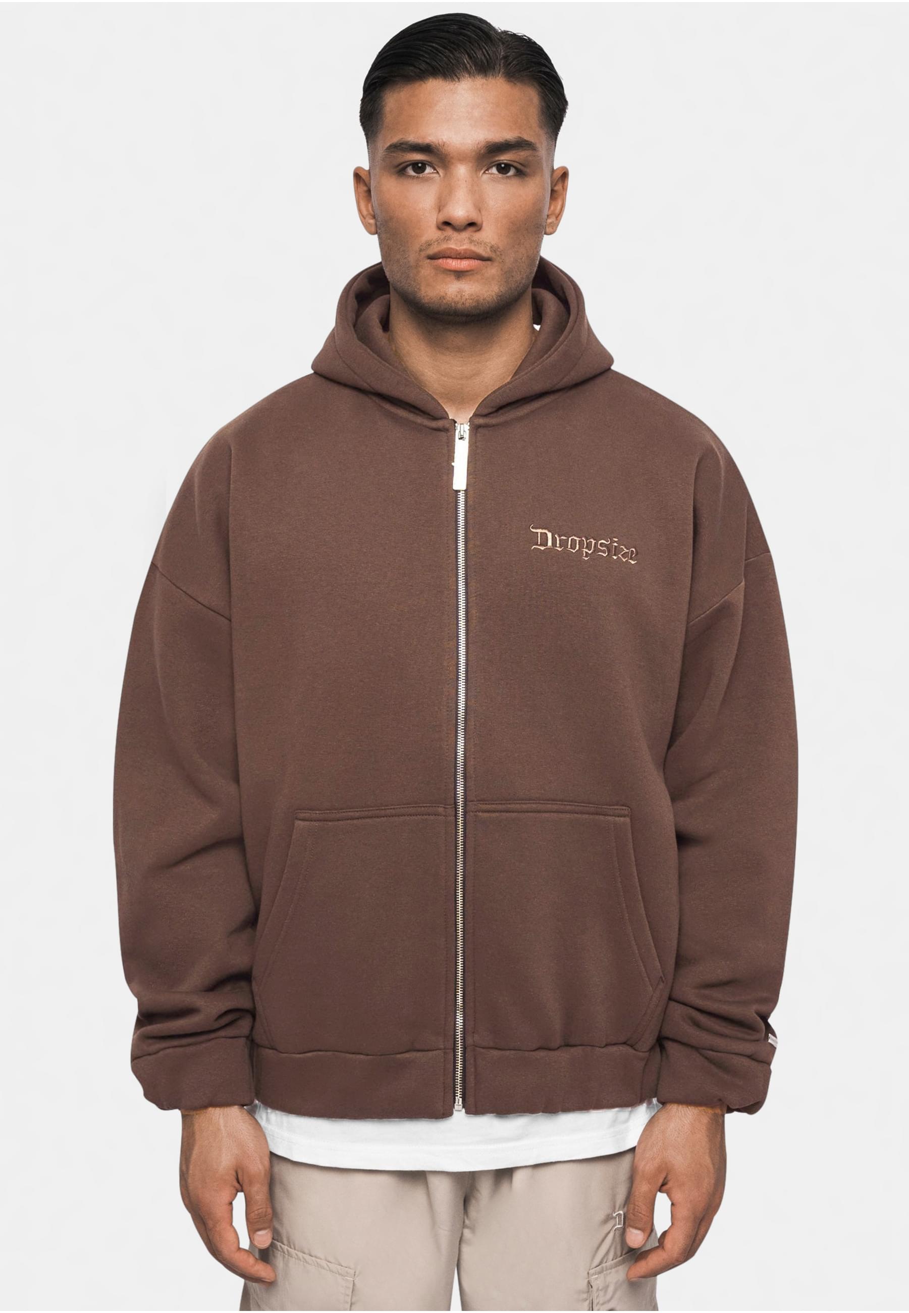 Dropsize Sweatjacke »Dropsize Herren Super Heavy Oversized Zip-Hoodie«
