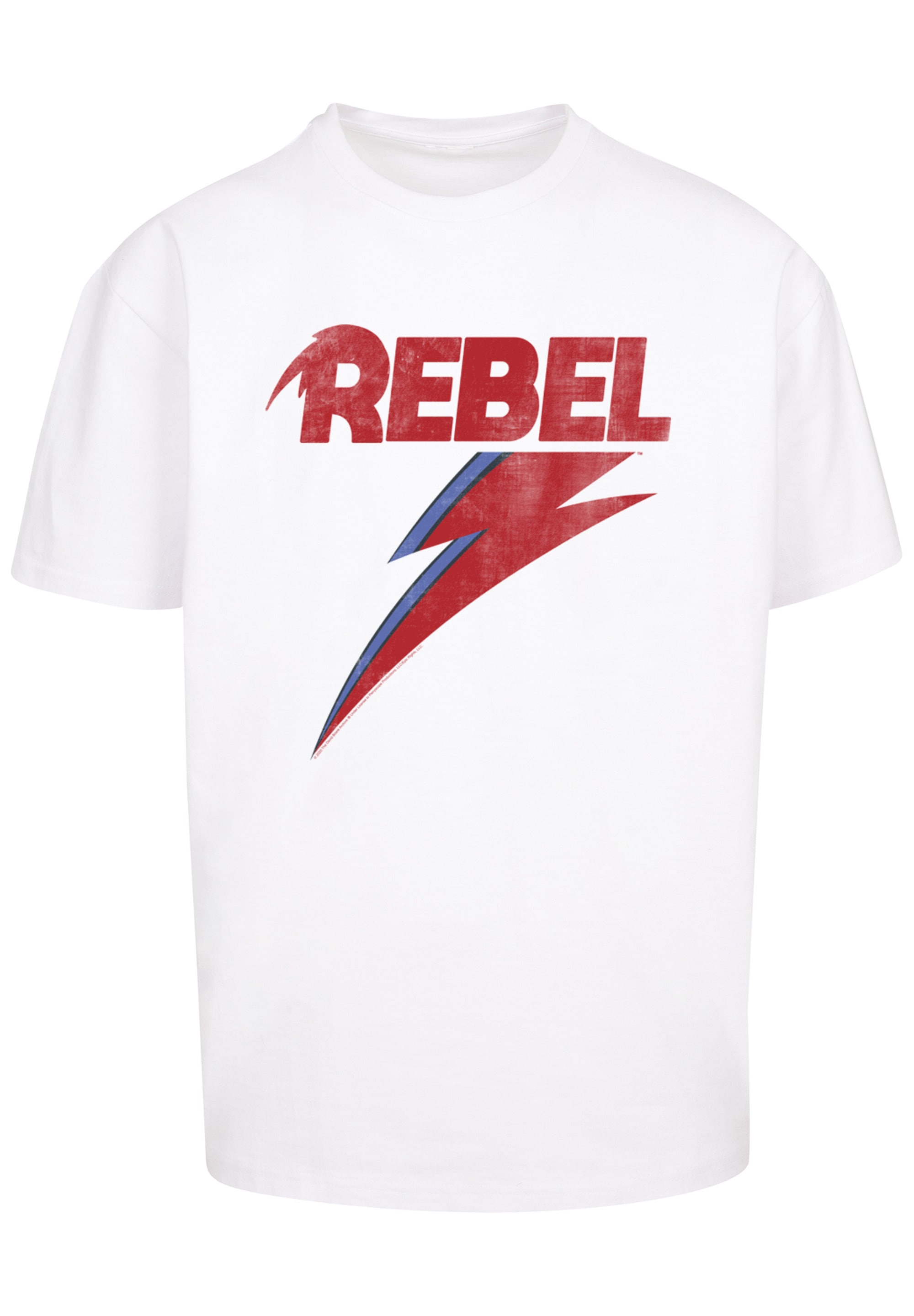 F4NT4STIC T-Shirt »David Bowie Rock Music Band Distressed Rebel«, Print