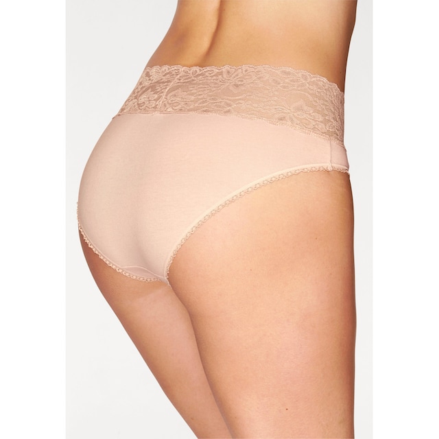 Vivance Slip, (Packung, 3 St.), aus elastischer Baumwolle mit floraler  Spitze ▷ für | BAUR