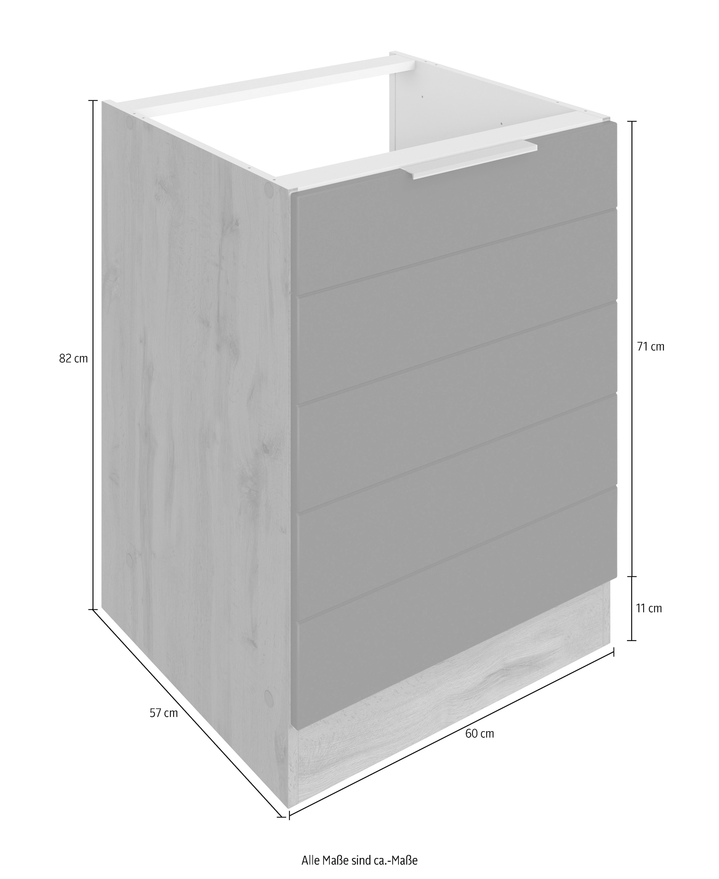 KOCHSTATION Spülenschrank »KS-Luhe«, 60 cm breit