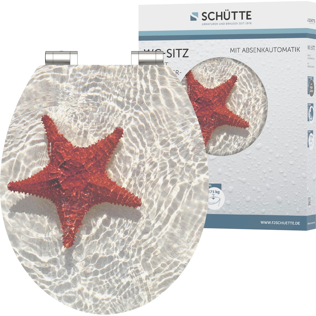 Schütte WC-Sitz »RED STARFISH«