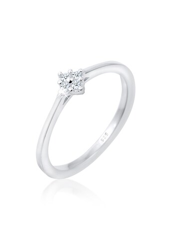 Verlobungsring »Diamant (0.08 ct.) Verlobung Klassik 925 Silber«