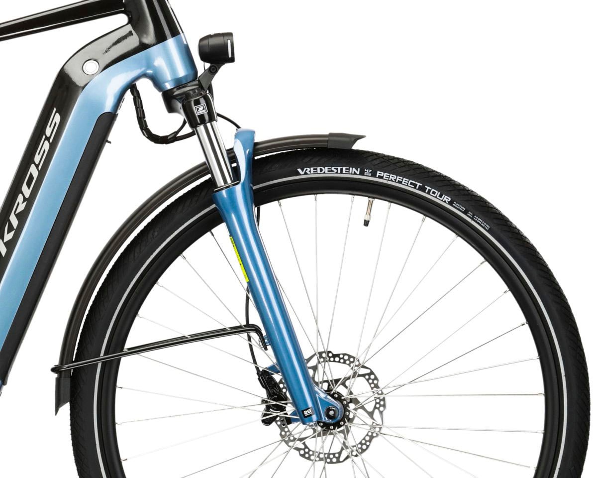 Kross E-Bike »E-Citybike Sentio Hybrid 7.0 28 Zoll schwarz«, 8 Gang, Shimano, ALFINE, Mittelmotor 250 W