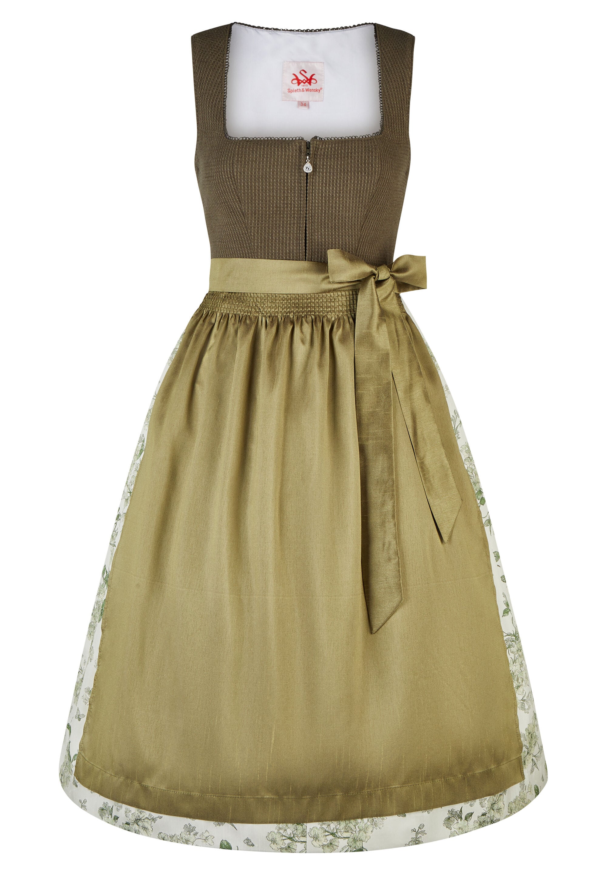 Spieth & Wensky Dirndl "Kirsche" mit dekorativer Schürze